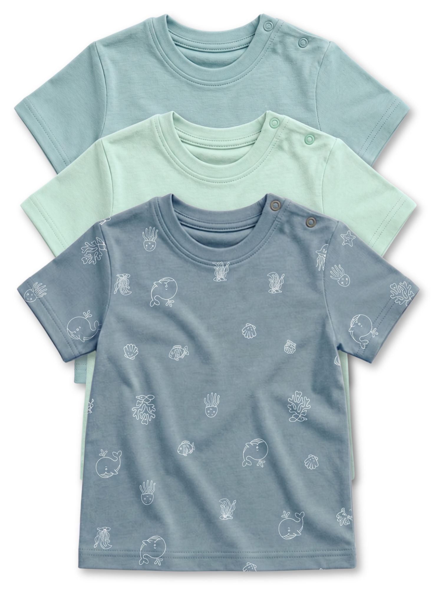 bamboo knit short sleeve t-shirt pack of 3
