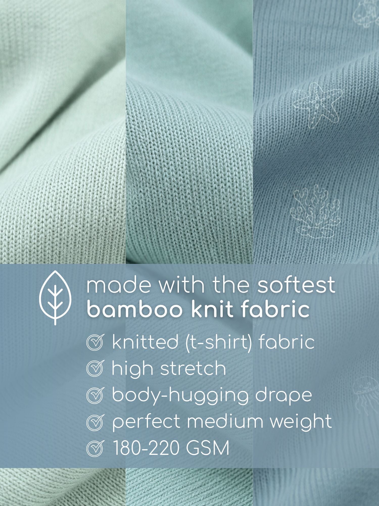 bamboo knit short sleeve t-shirt pack of 3