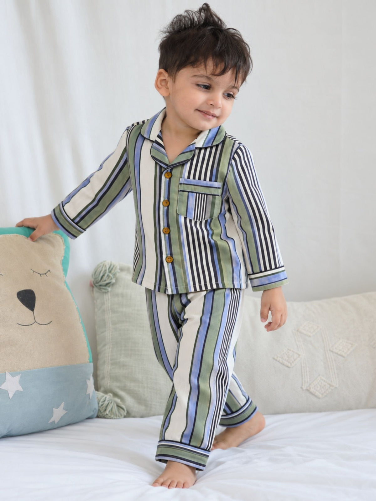 bamboo muslin nightsuit set