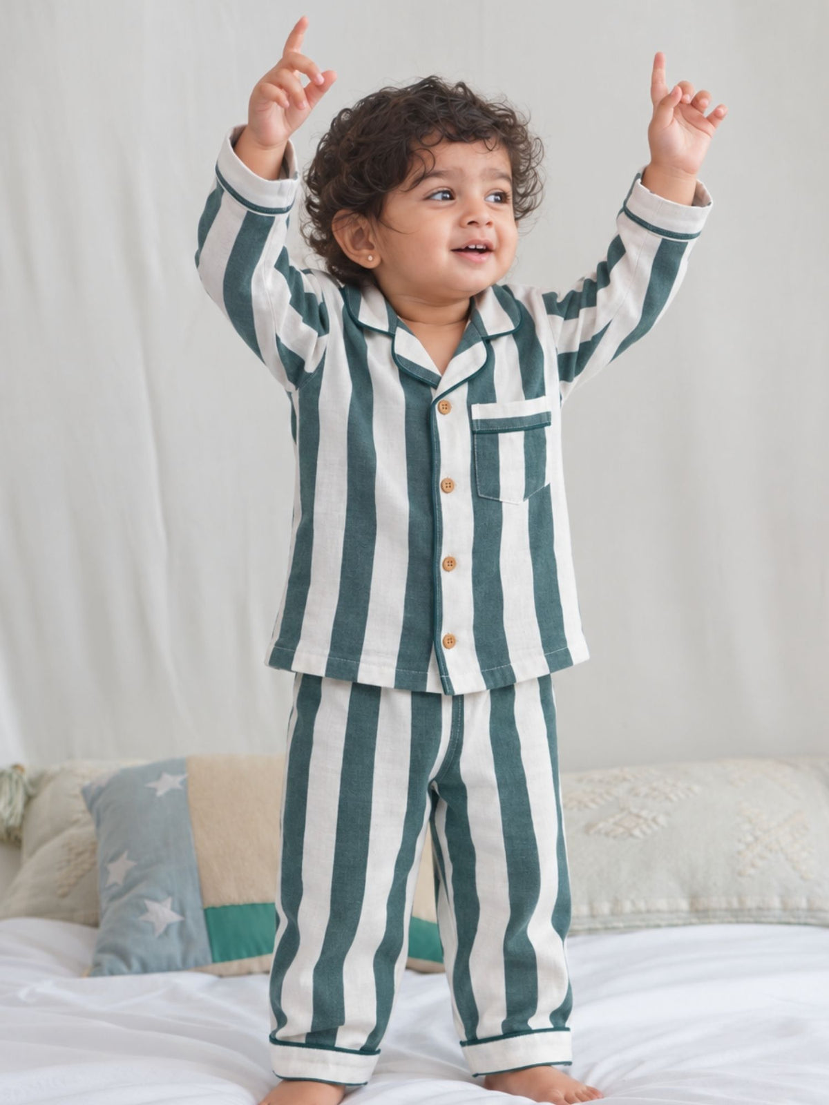 bamboo muslin nightsuit set