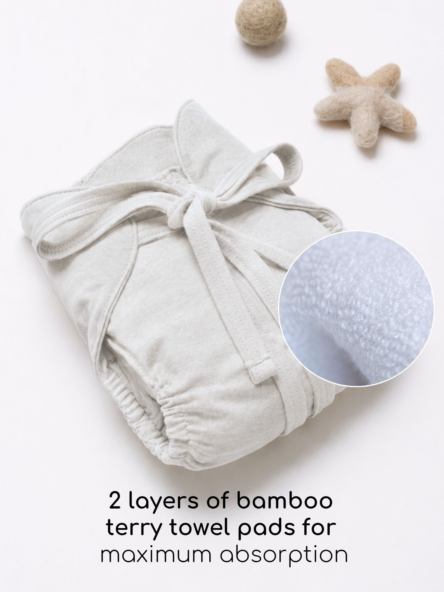 bamboo knit cloth nappy pack of 3
