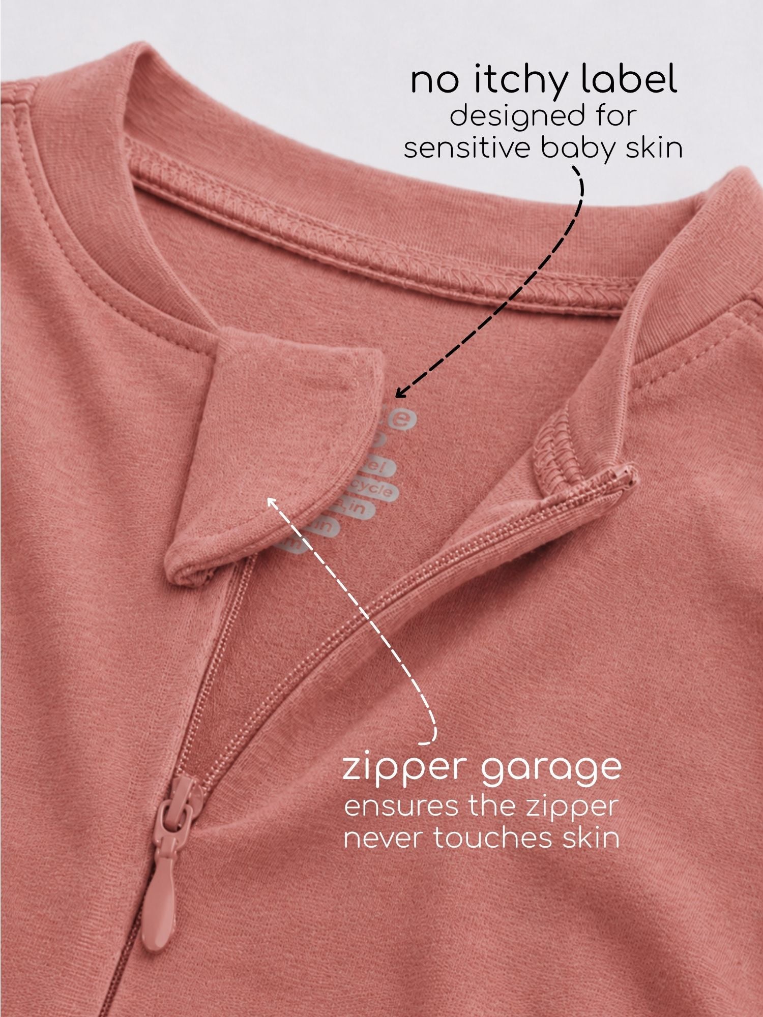 bamboo sleepsuit with reversible mittens & footie