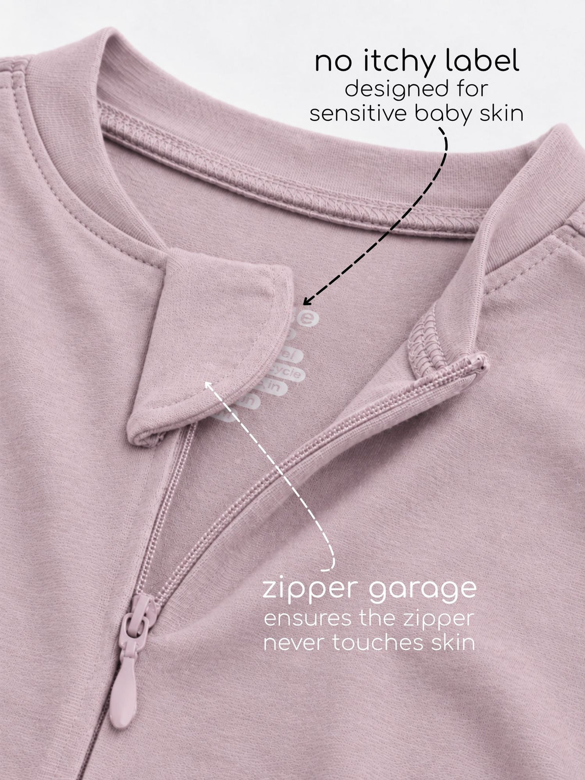 bamboo sleepsuit with reversible mittens & footie