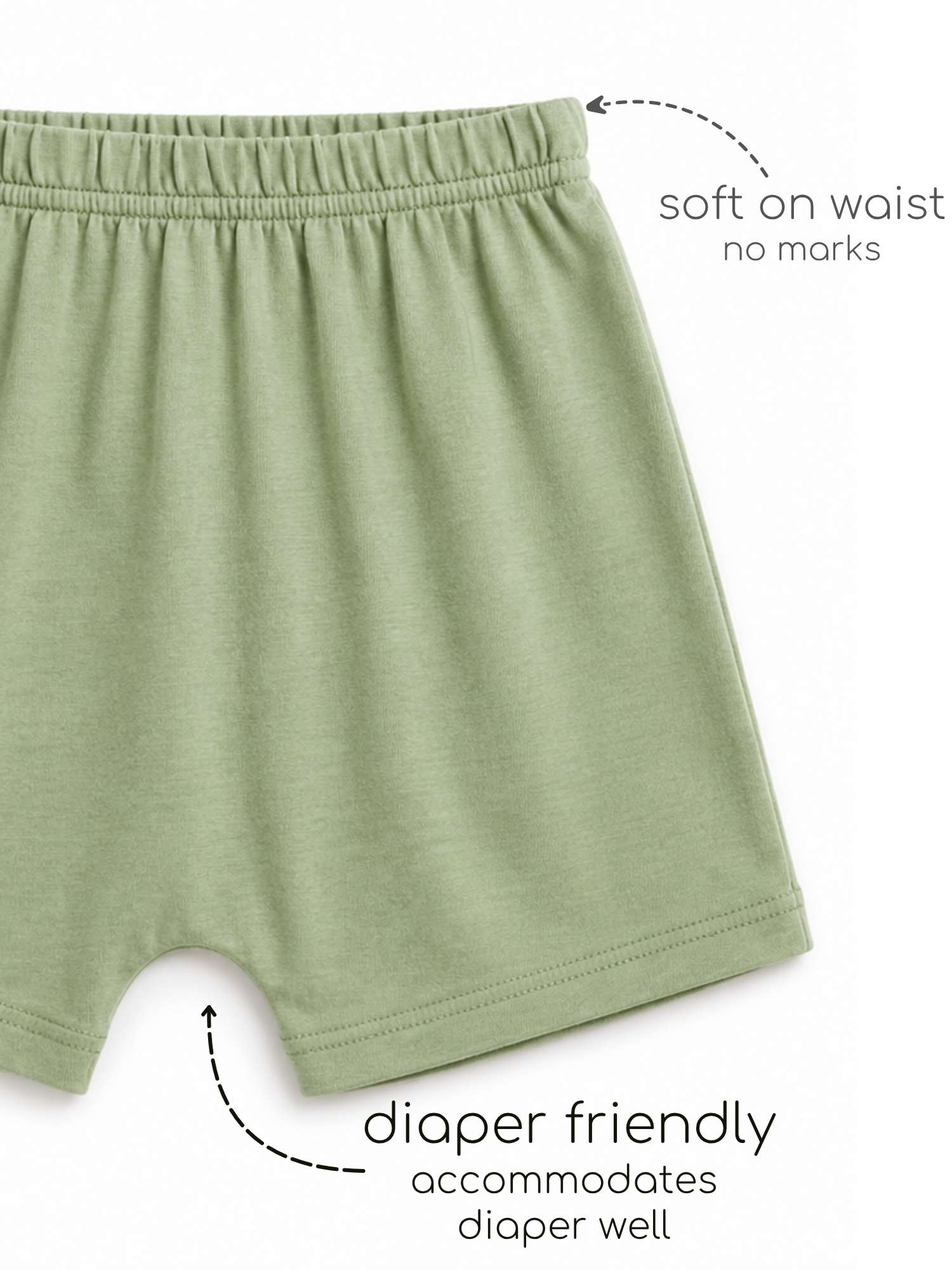 bamboo knit shorts pack of 3
