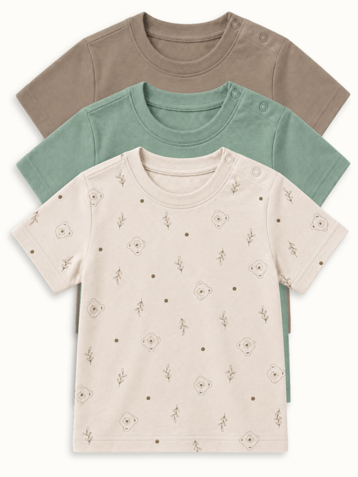 bamboo knit short sleeve t-shirt pack of 3