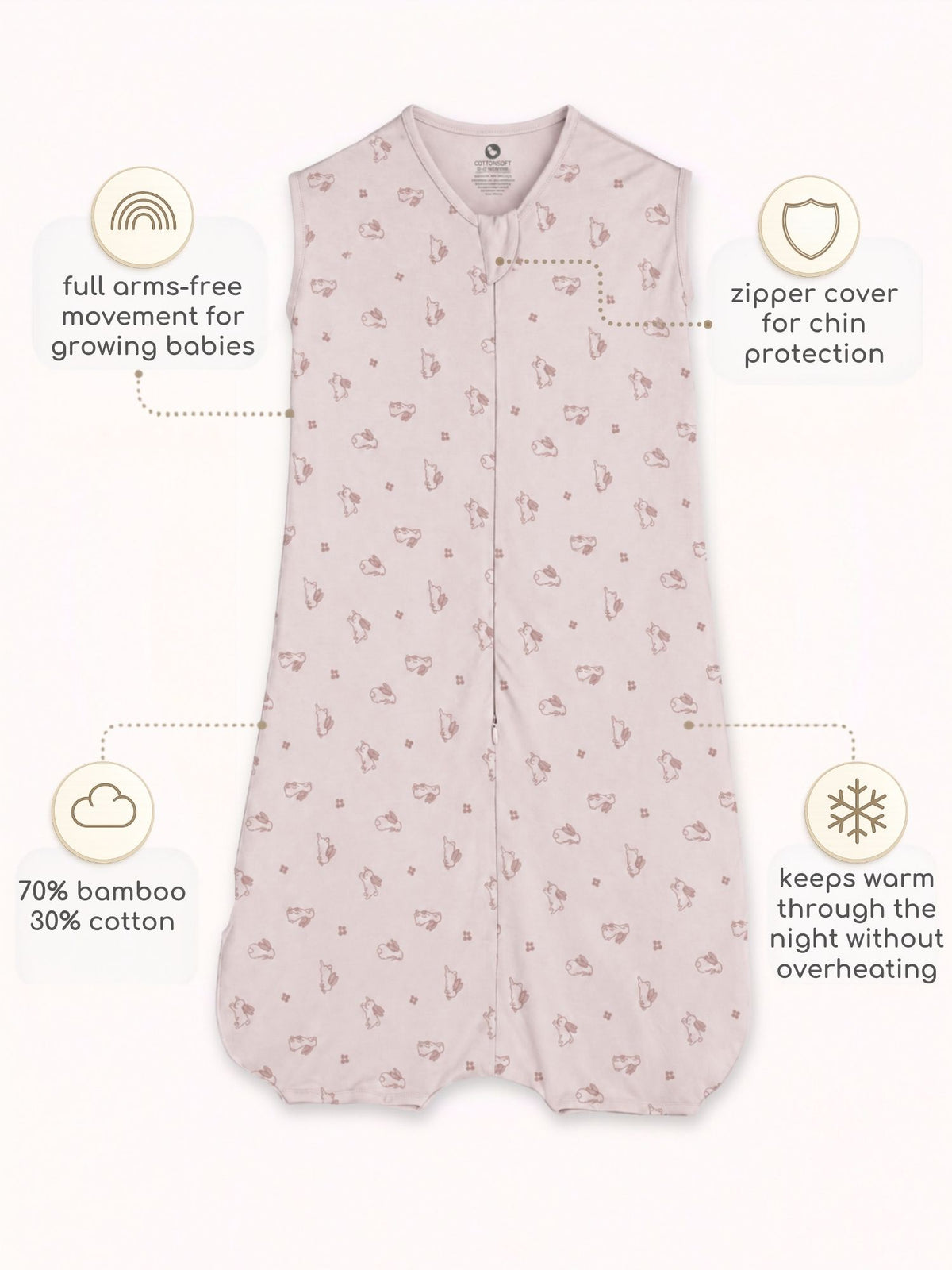 bamboo sleeping bag with foot opening