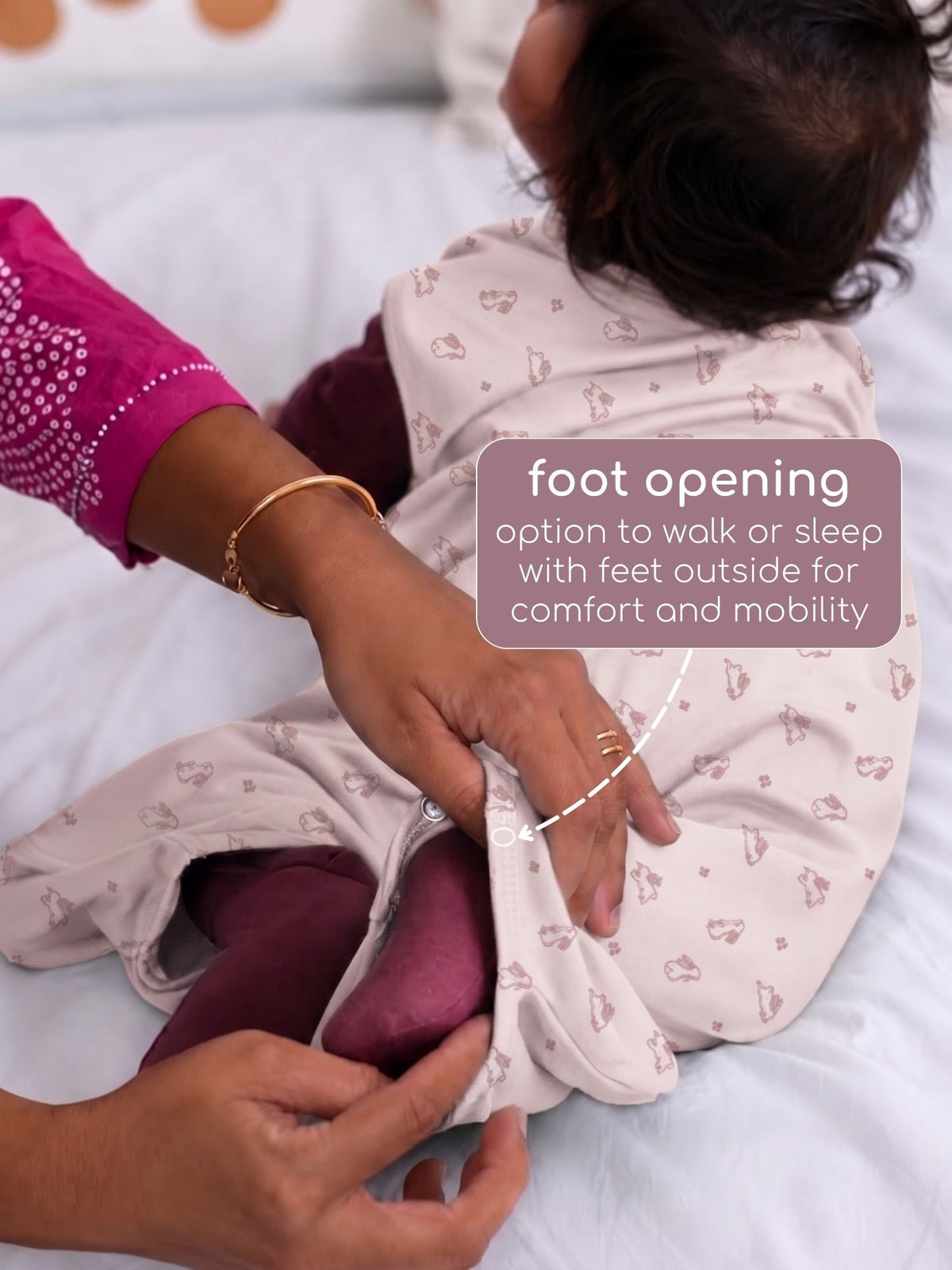 bamboo sleeping bag with foot opening