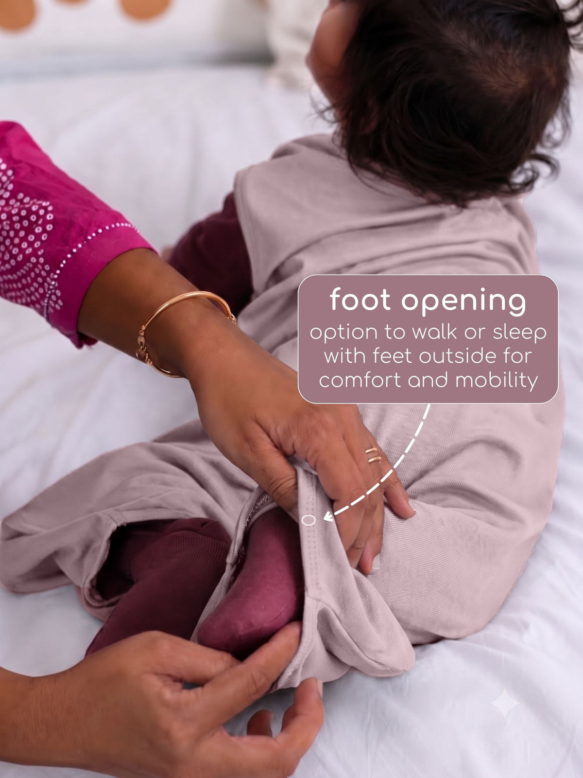 bamboo sleeping bag with foot opening