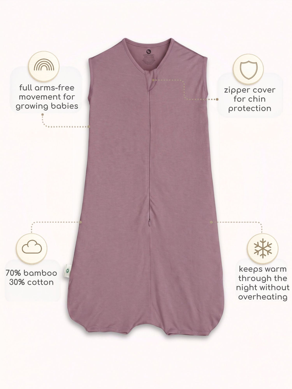 bamboo sleeping bag with foot opening