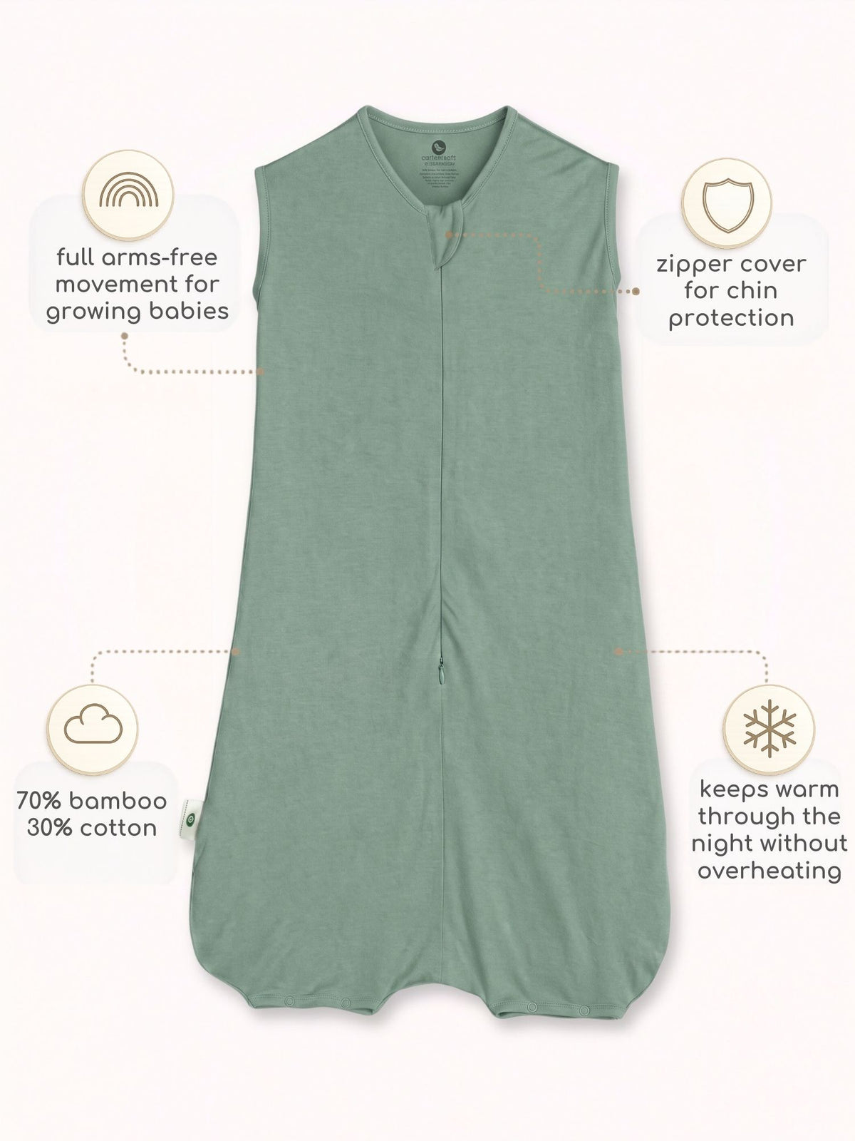 bamboo sleeping bag with foot opening