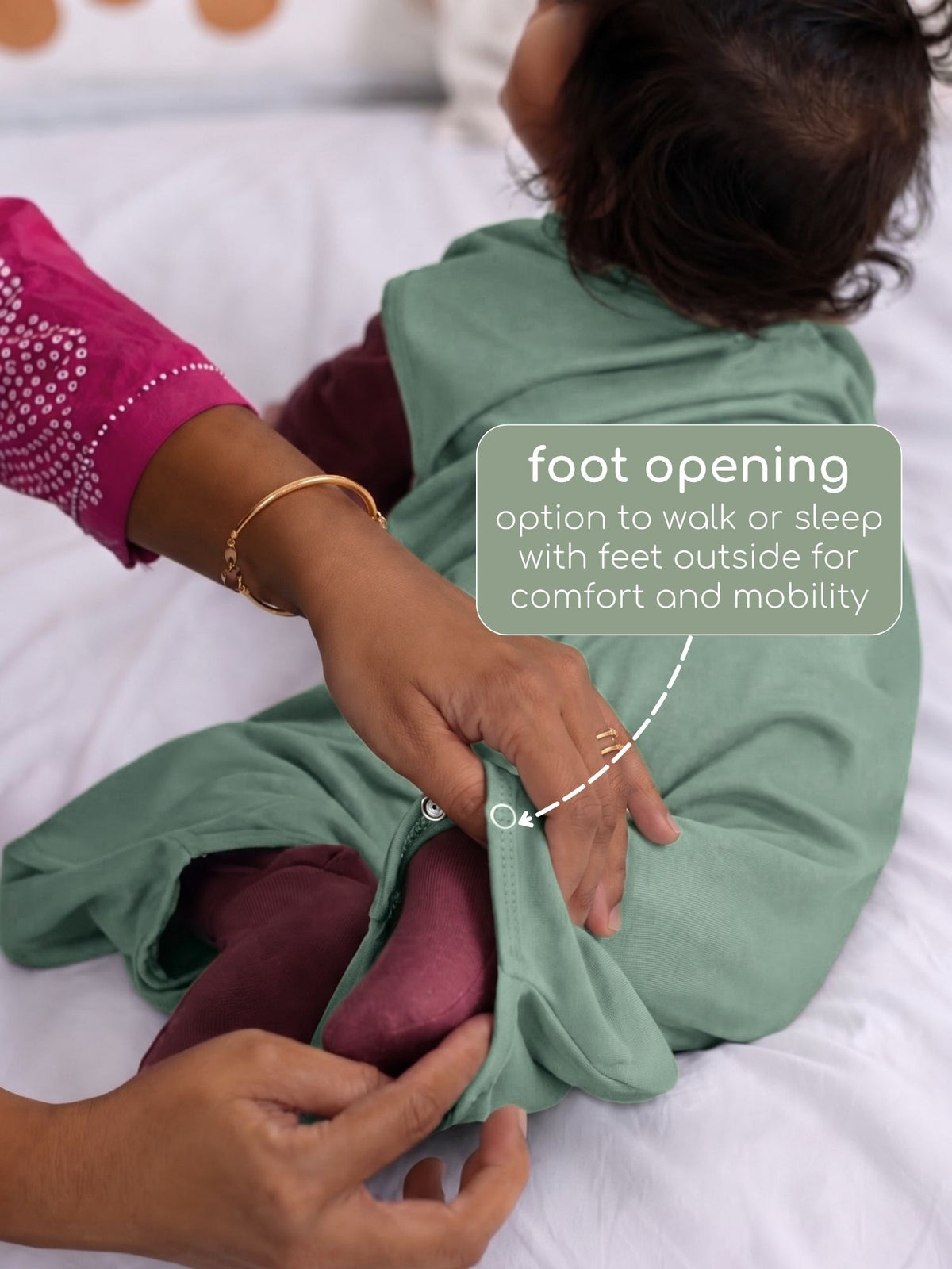 bamboo sleeping bag with foot opening