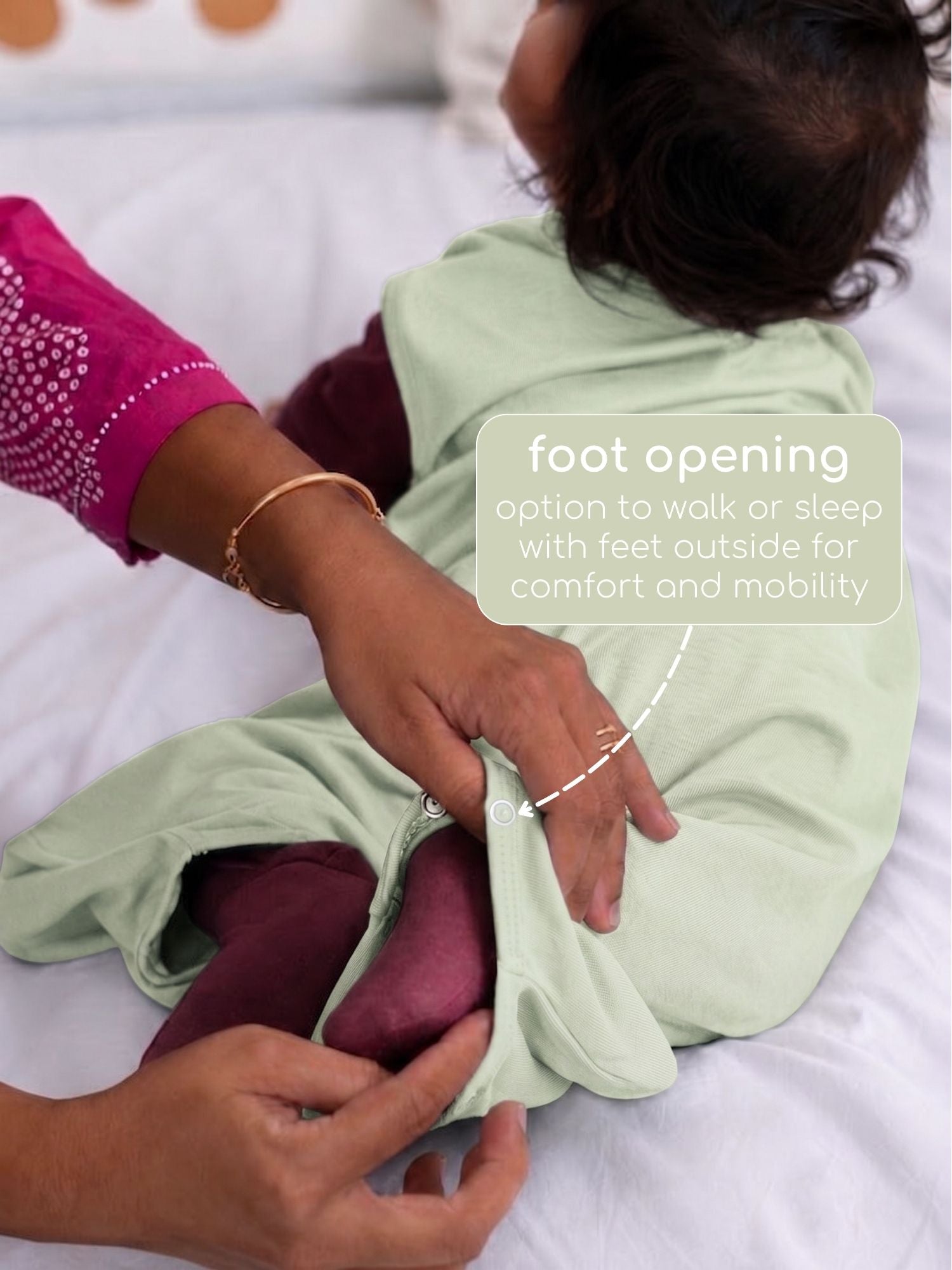 bamboo sleeping bag with foot opening