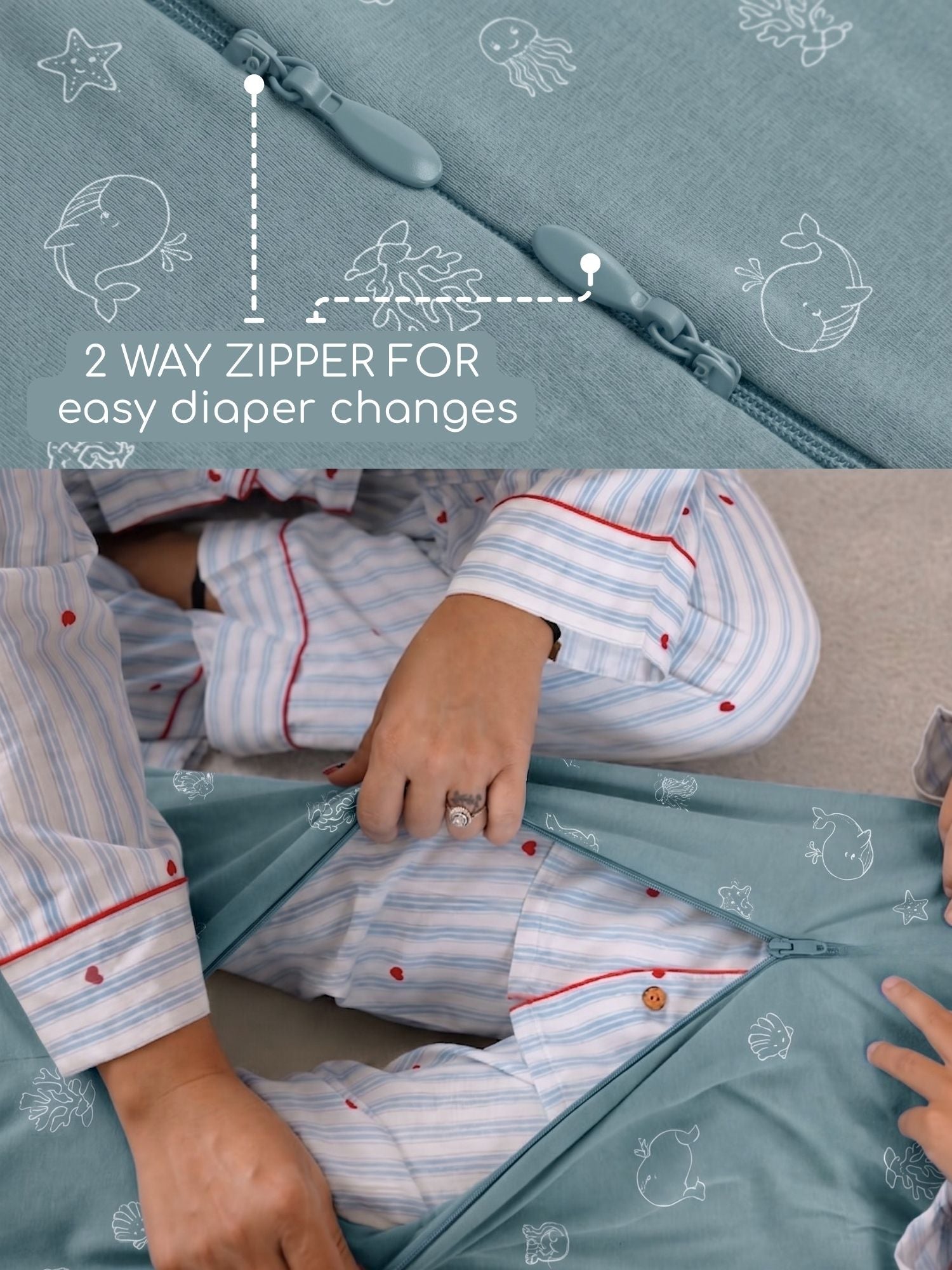 bamboo sleeping bag with foot opening