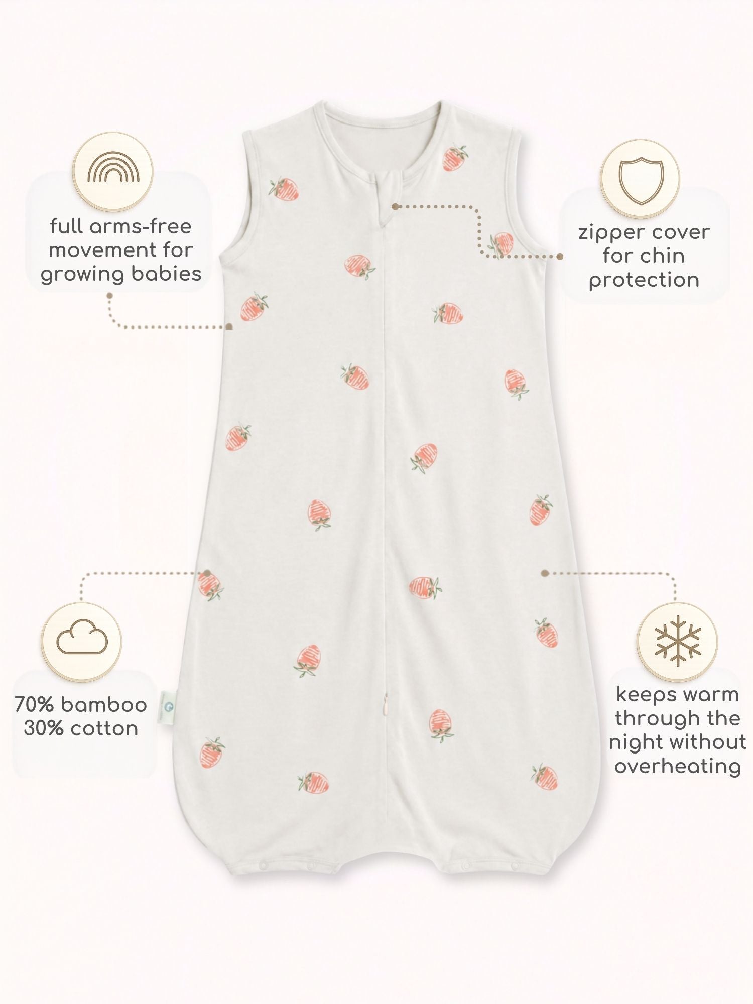 bamboo sleeping bag with foot opening