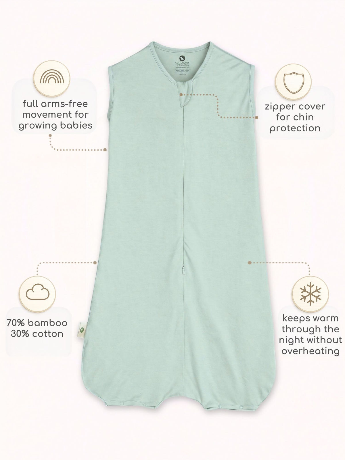 bamboo sleeping bag with foot opening