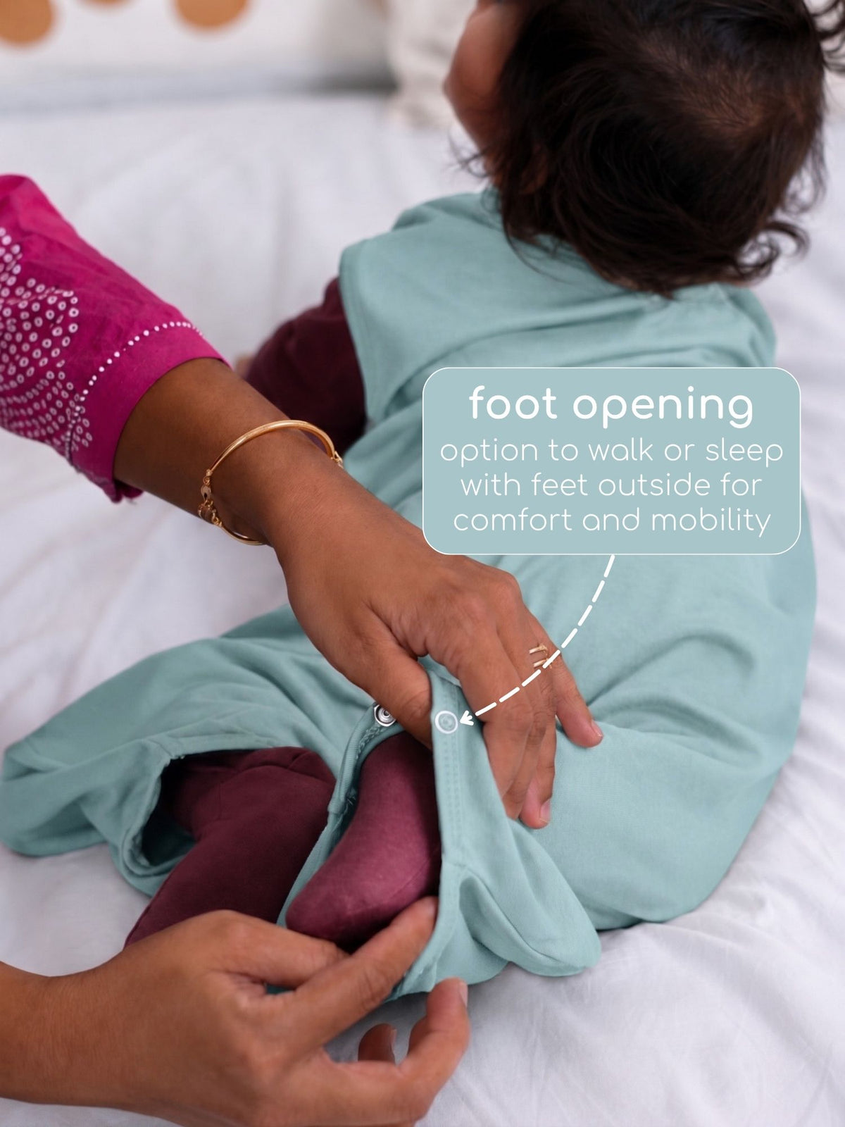 bamboo sleeping bag with foot opening