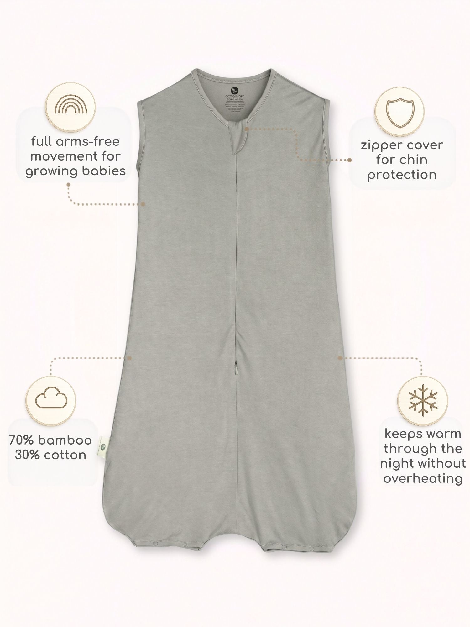 bamboo sleeping bag with foot opening