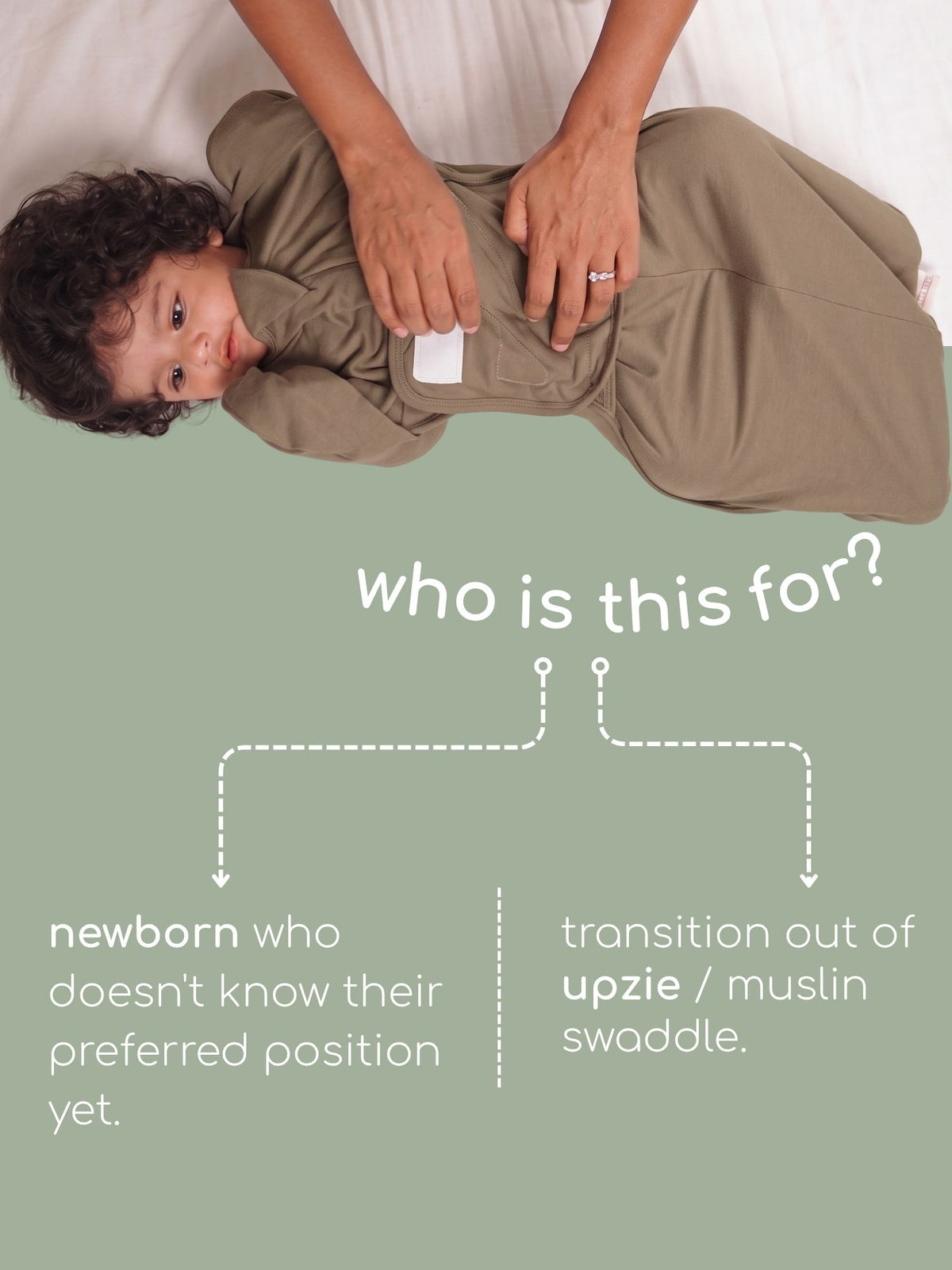 bamboo SNUGZIE™ 3 arms position swaddle pod