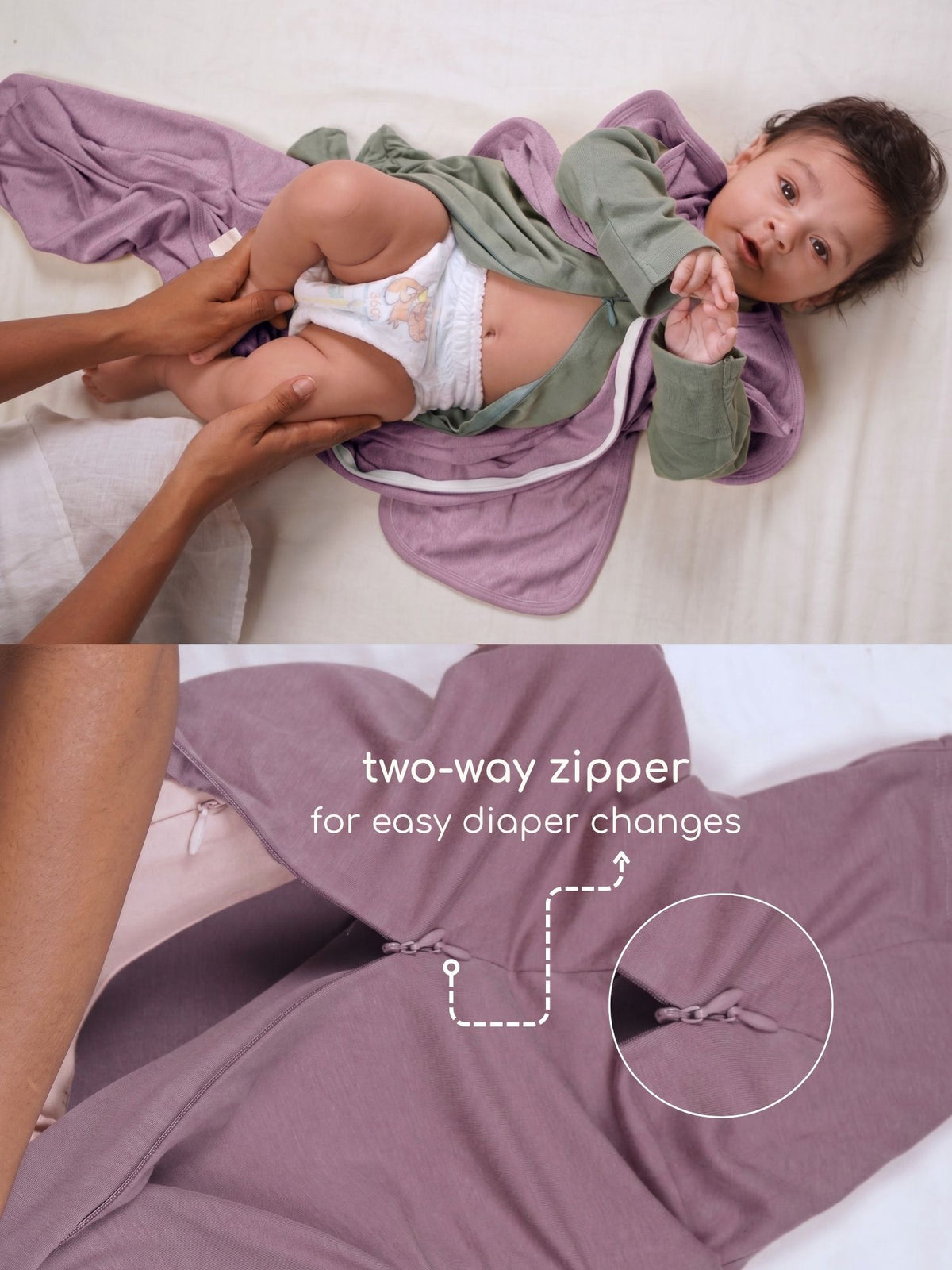 bamboo SNUGZIE™ 3 arms position swaddle pod