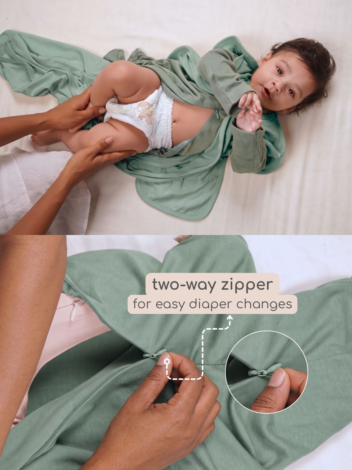 bamboo SNUGZIE™ 3 arms position swaddle pod