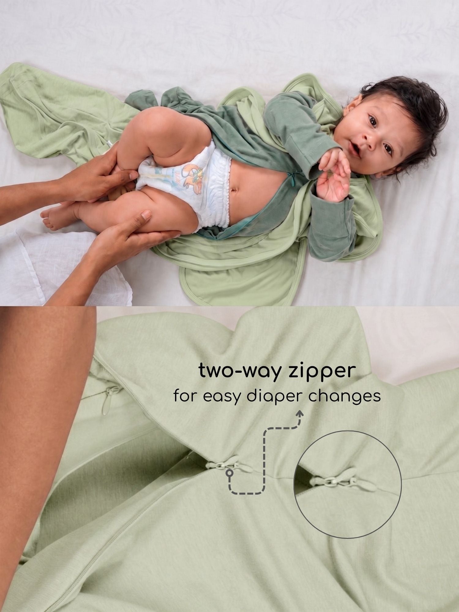 bamboo SNUGZIE™ 3 arms position swaddle pod