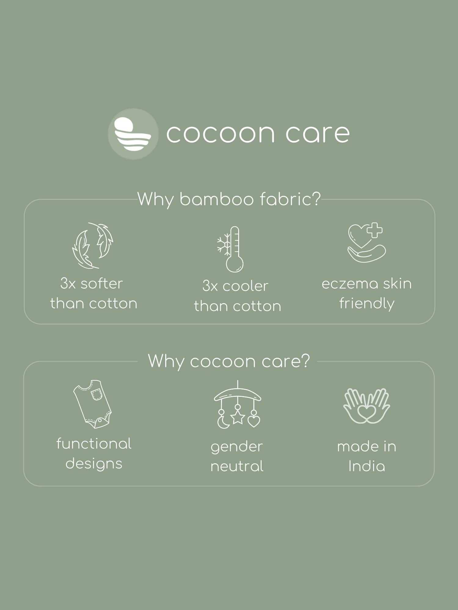 bamboo SNUGZIE™ 3 arms position swaddle pod