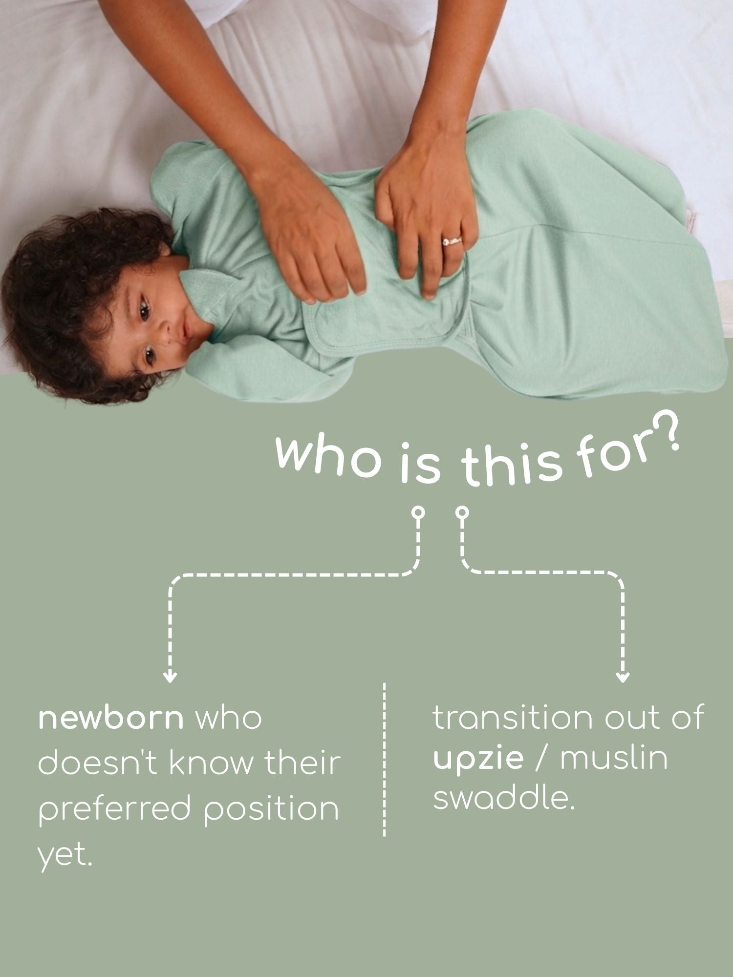 bamboo SNUGZIE™ 3 arms position swaddle pod