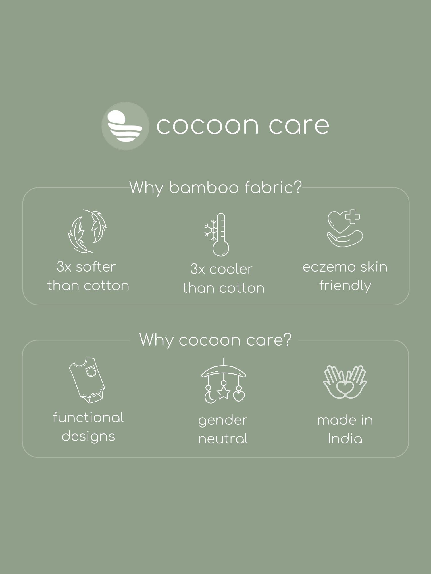 bamboo SNUGZIE™ 3 arms position swaddle pod