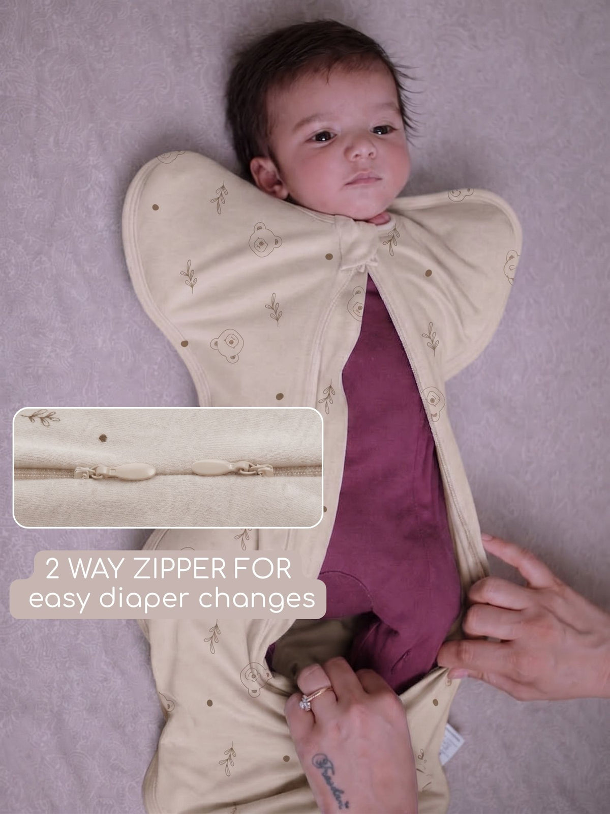 bamboo UPZIE™ swaddle pod