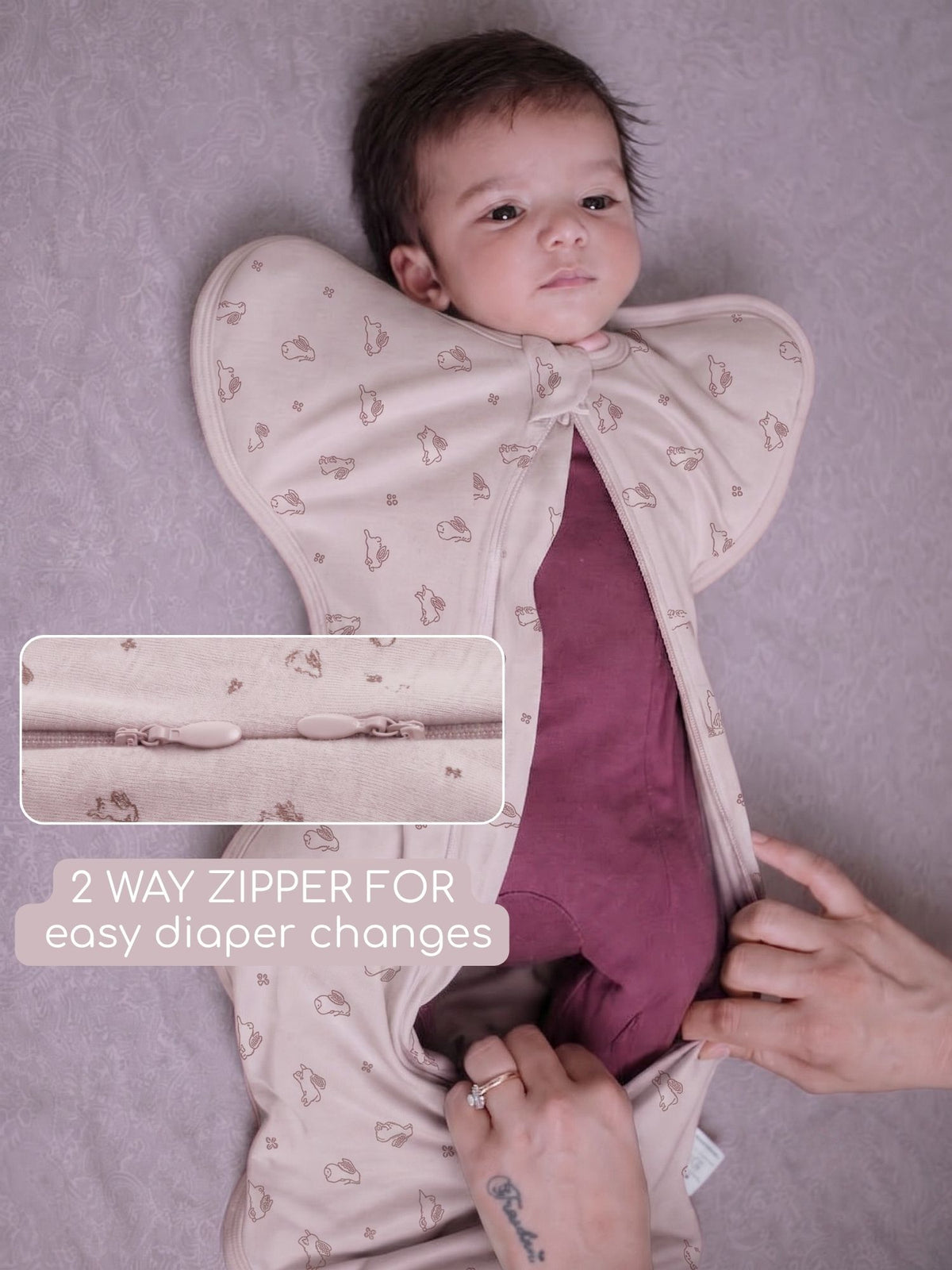bamboo UPZIE™ swaddle pod