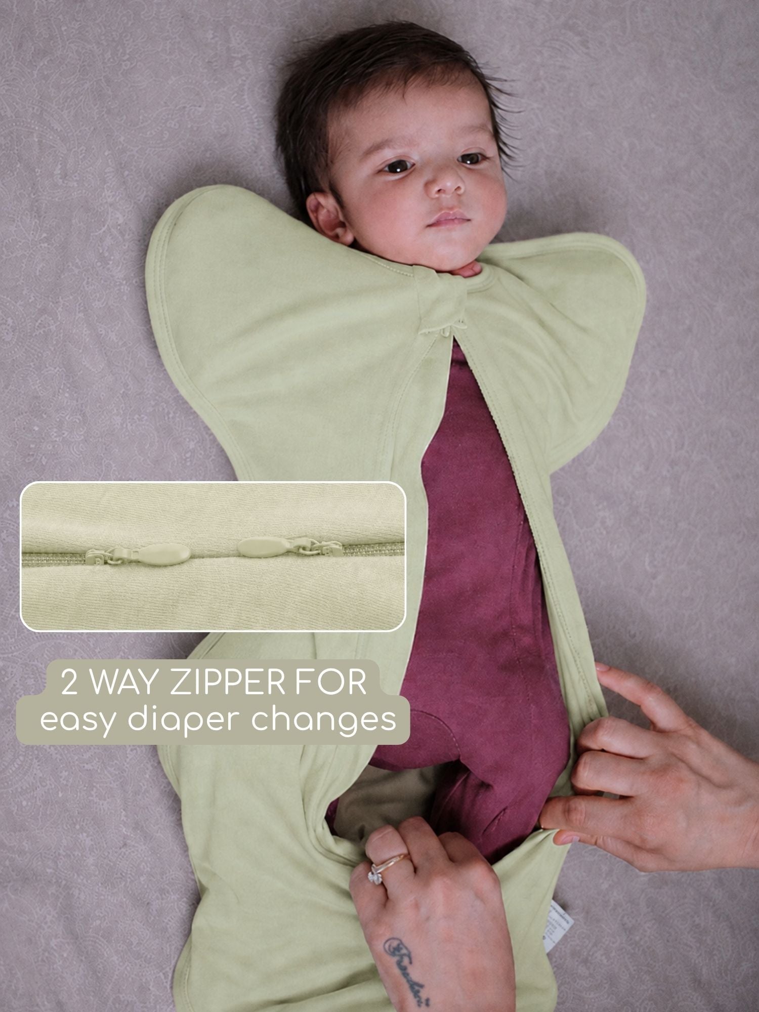 bamboo UPZIE™ swaddle pod