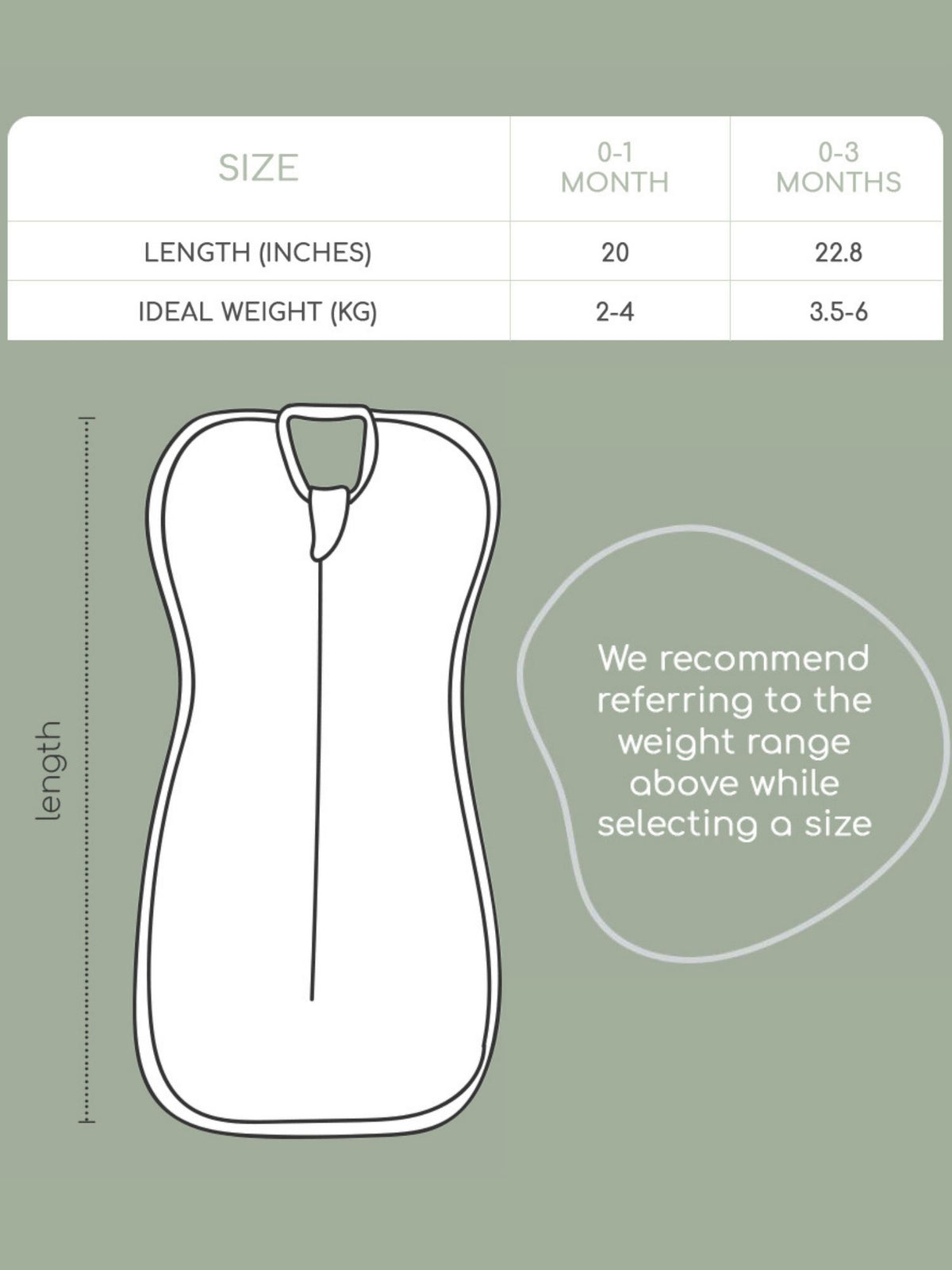 bamboo UPZIE™ swaddle pod