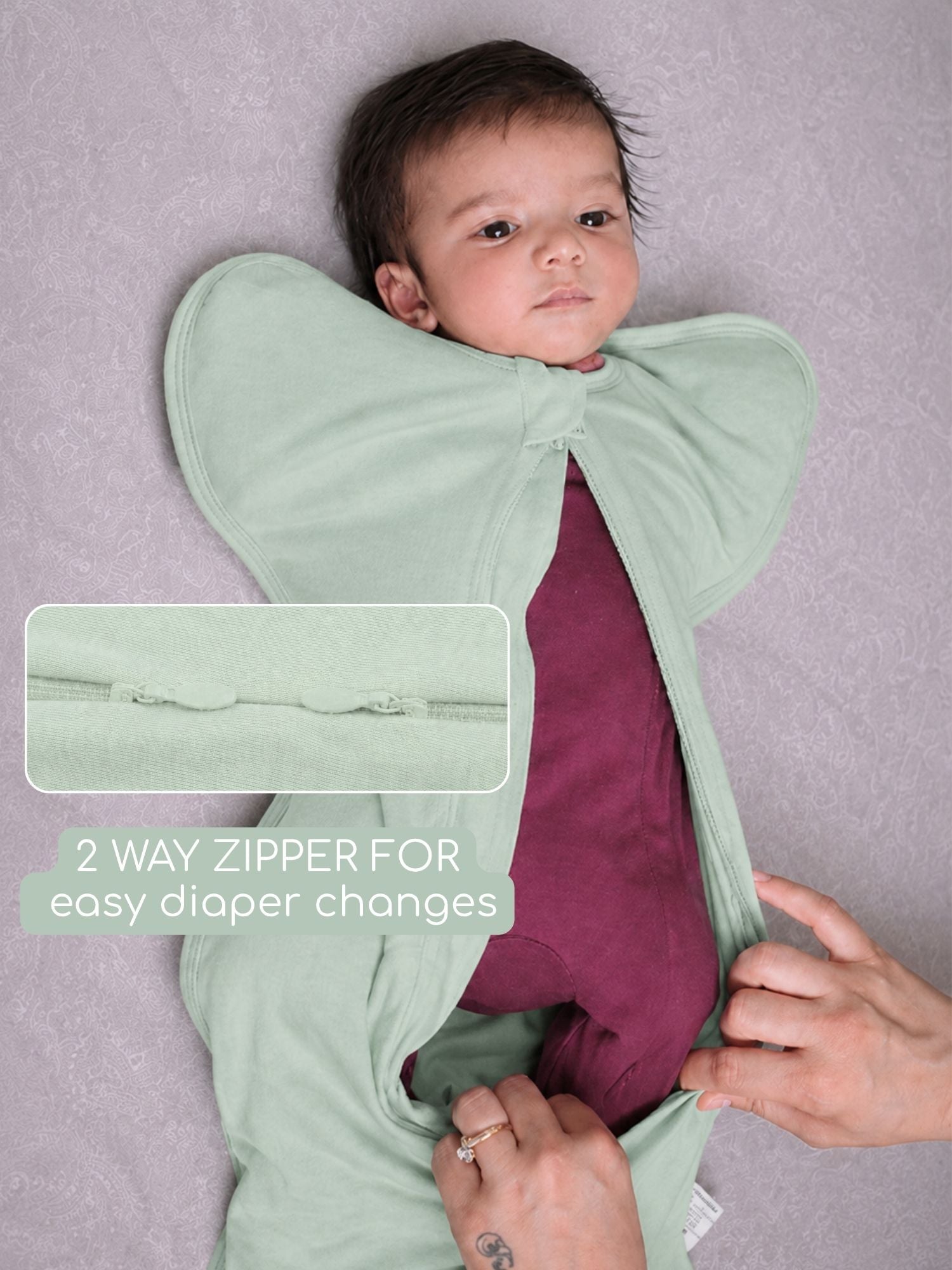 bamboo UPZIE™ swaddle pod