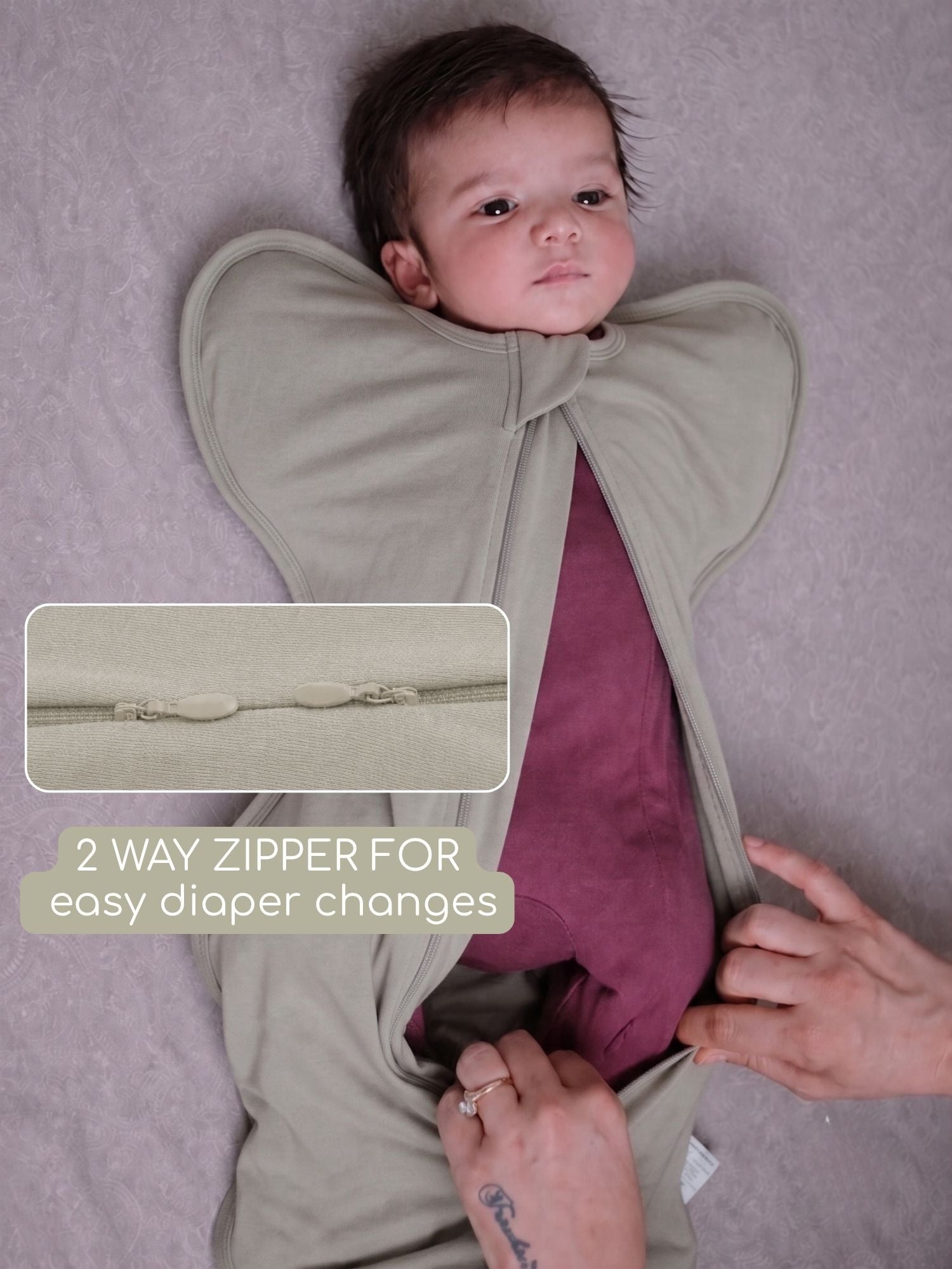 bamboo UPZIE™ swaddle pod