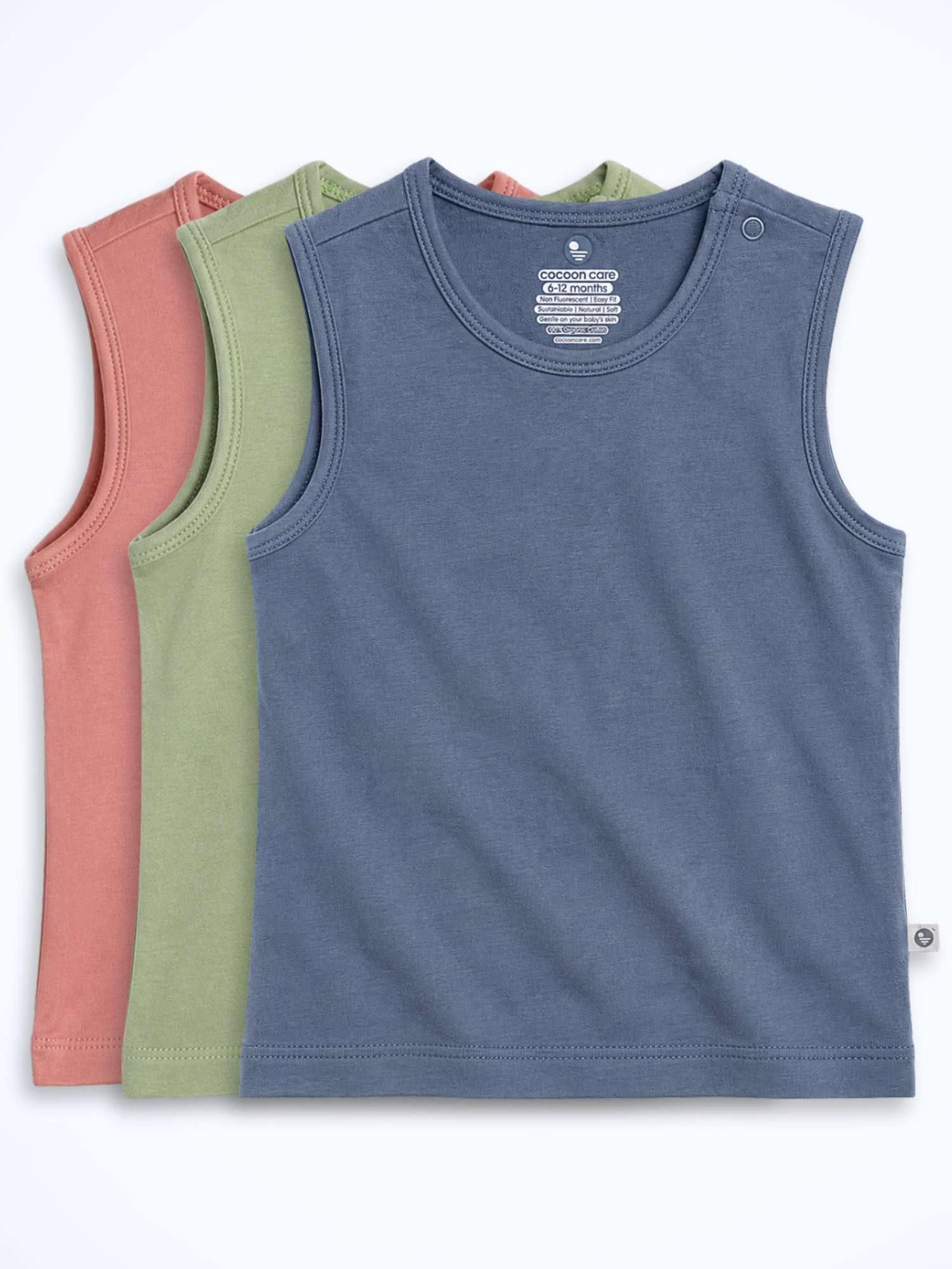 bamboo knit vest pack of 3