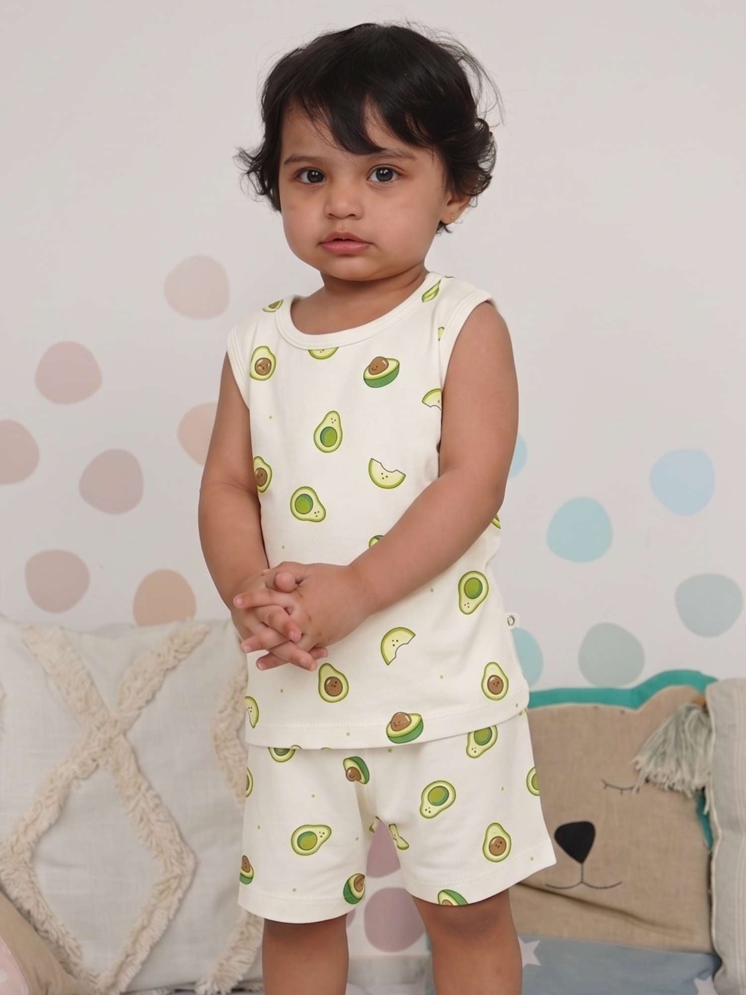 bamboo knit vest short set