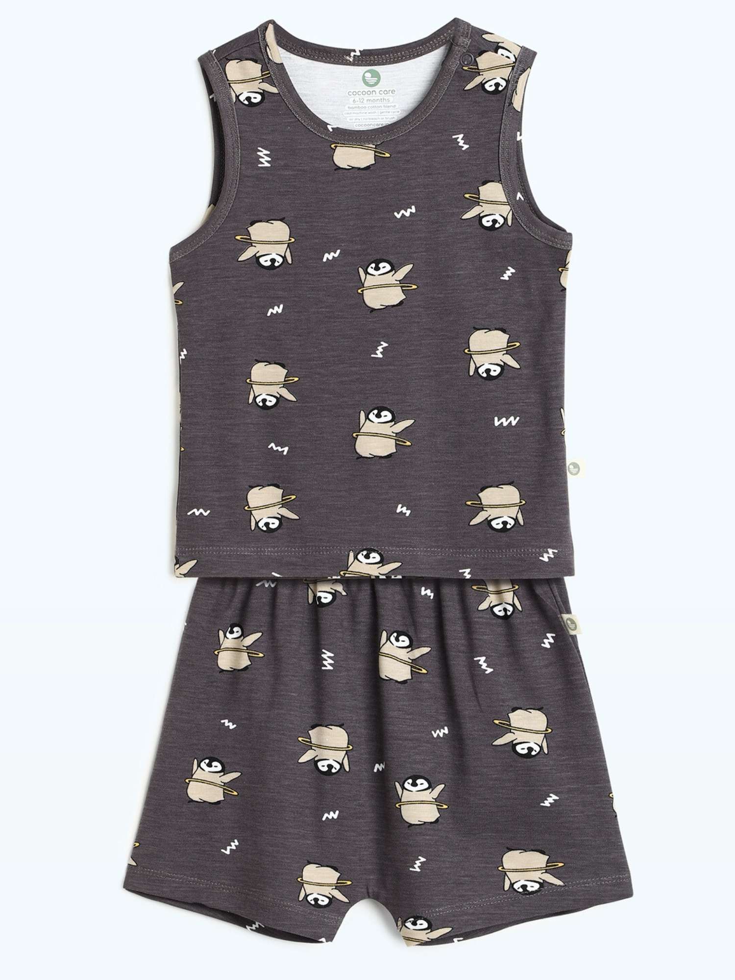 bamboo knit vest short set