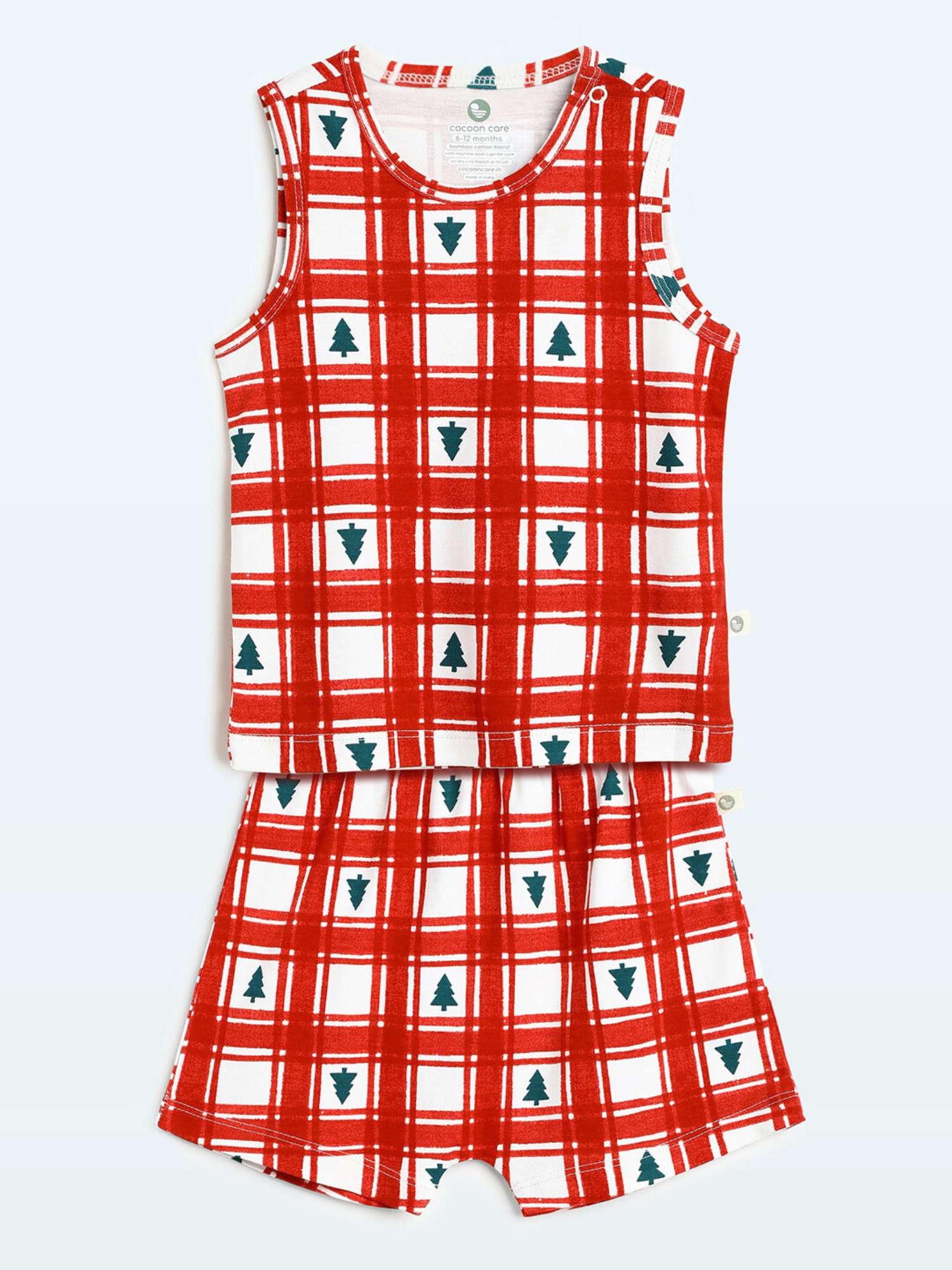 bamboo knit vest short set