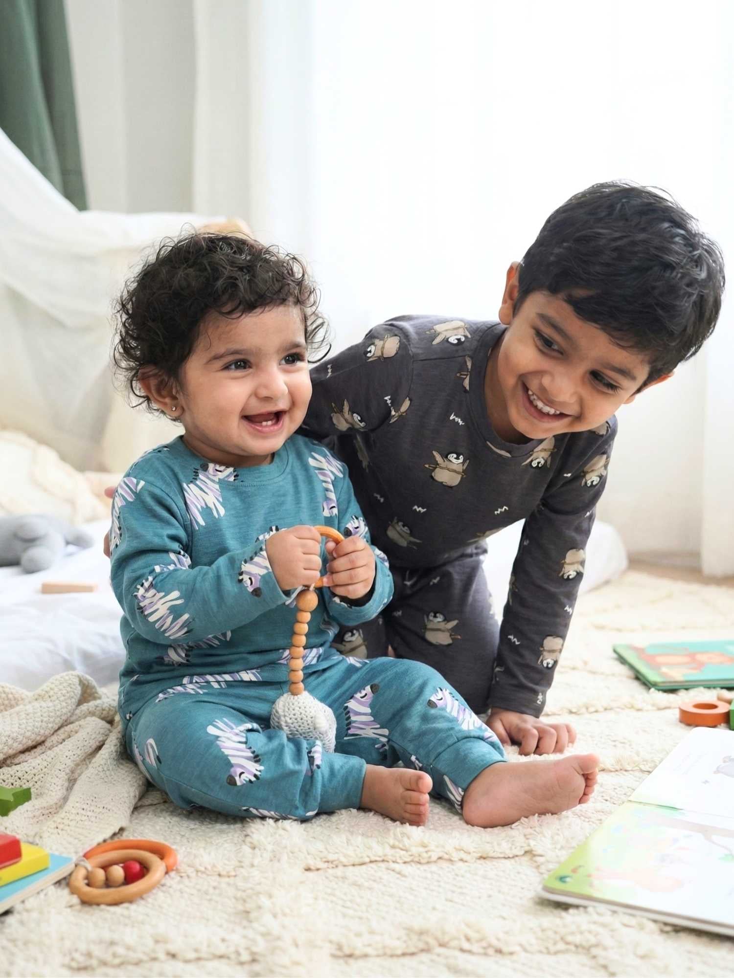 bamboo long sleeve pajama co-ord set