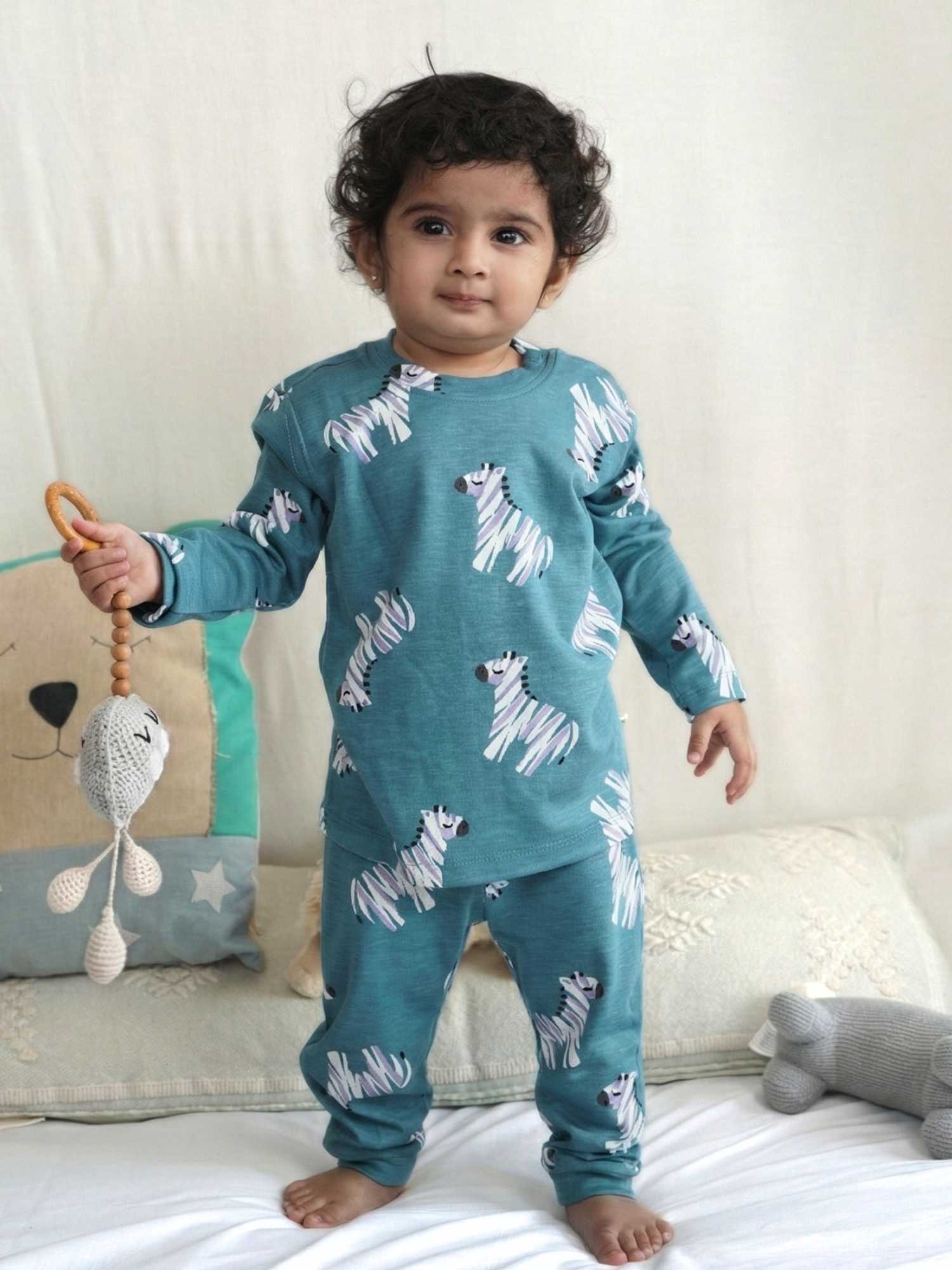 bamboo long sleeve pajama co-ord set