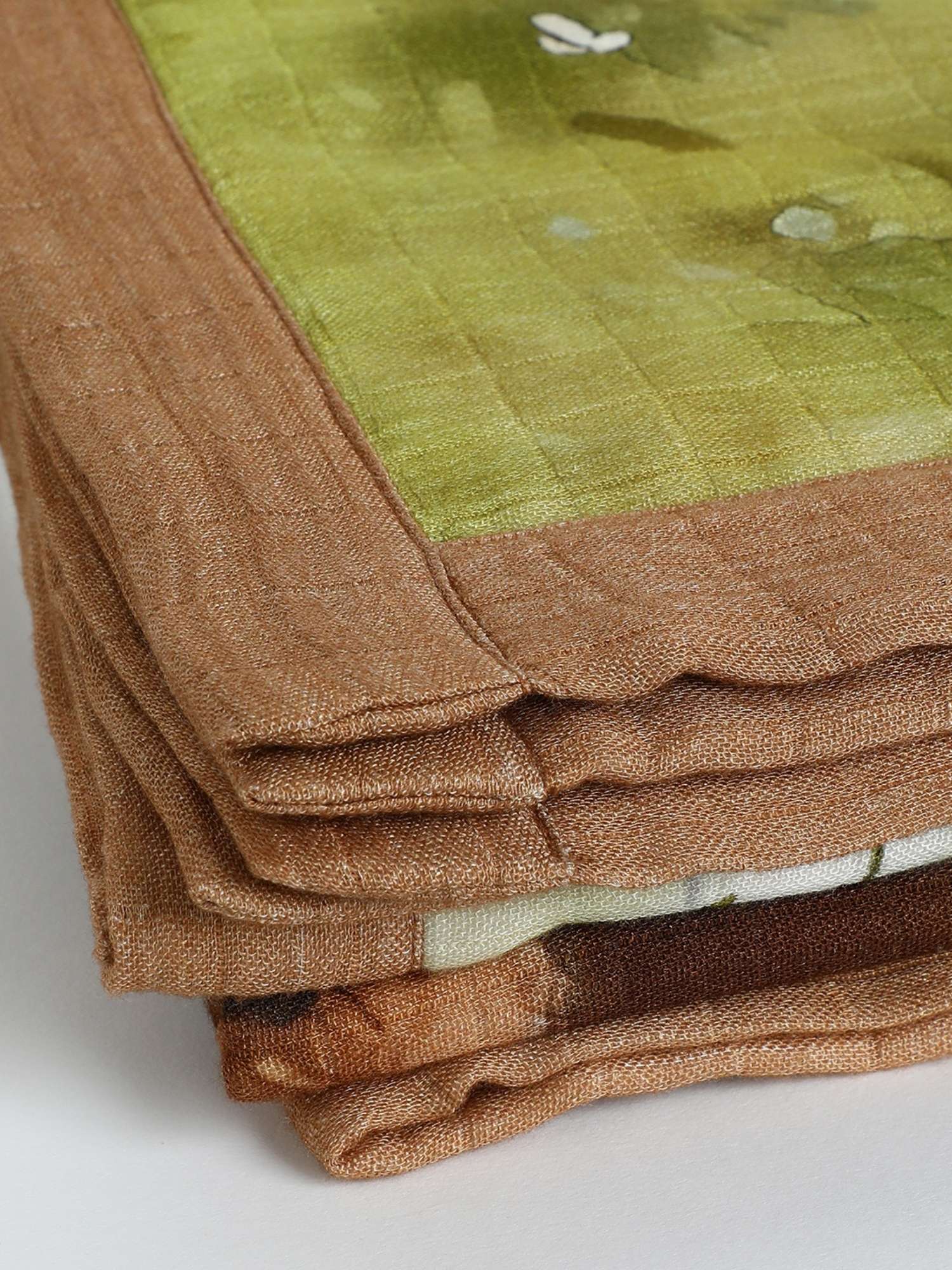 bamboo muslin baby blanket - placement print