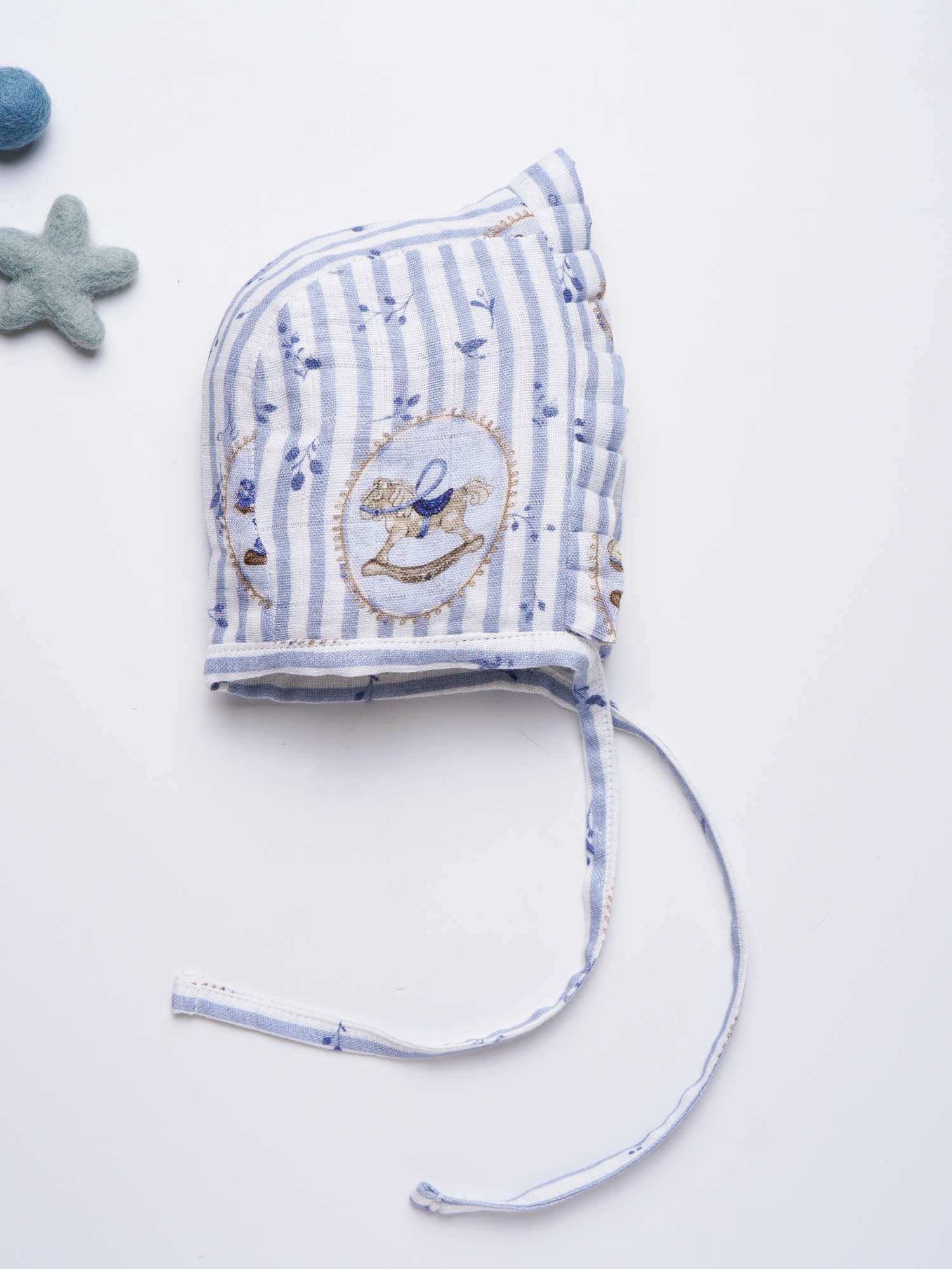 newborn bamboo muslin bonnet cap pack of 6
