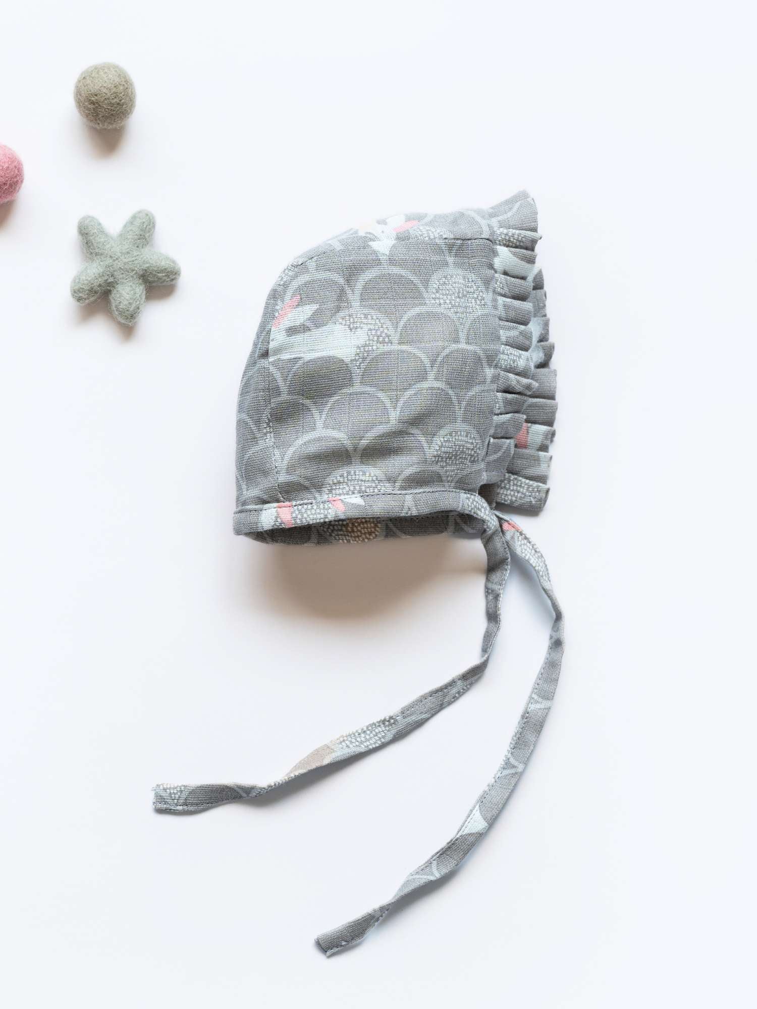 newborn bamboo muslin bonnet cap pack of 6