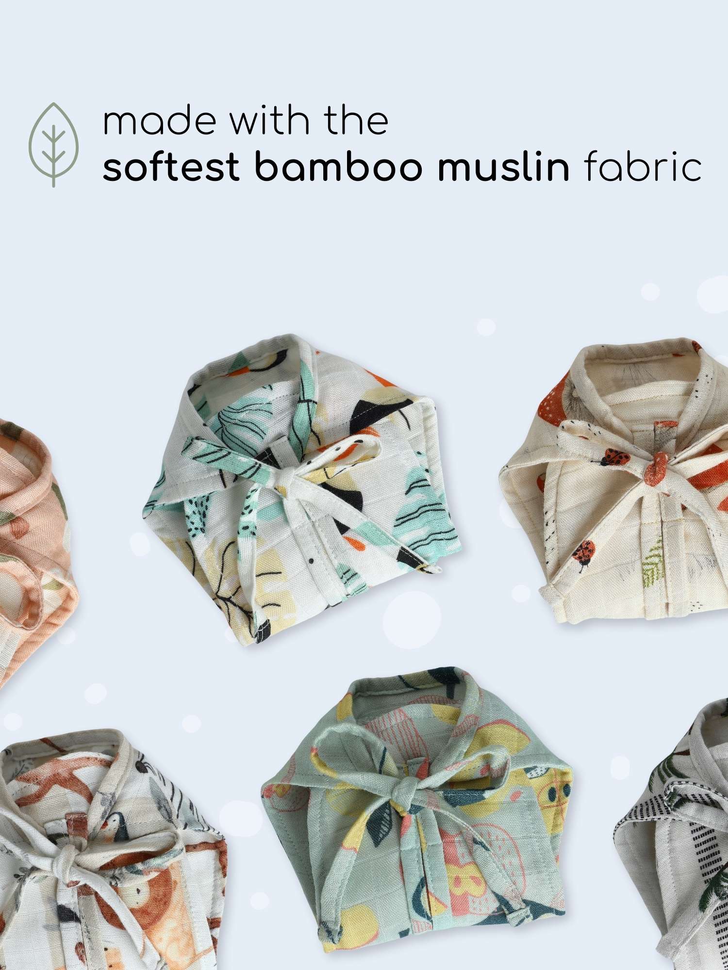 bamboo muslin cloth nappy pack of 3