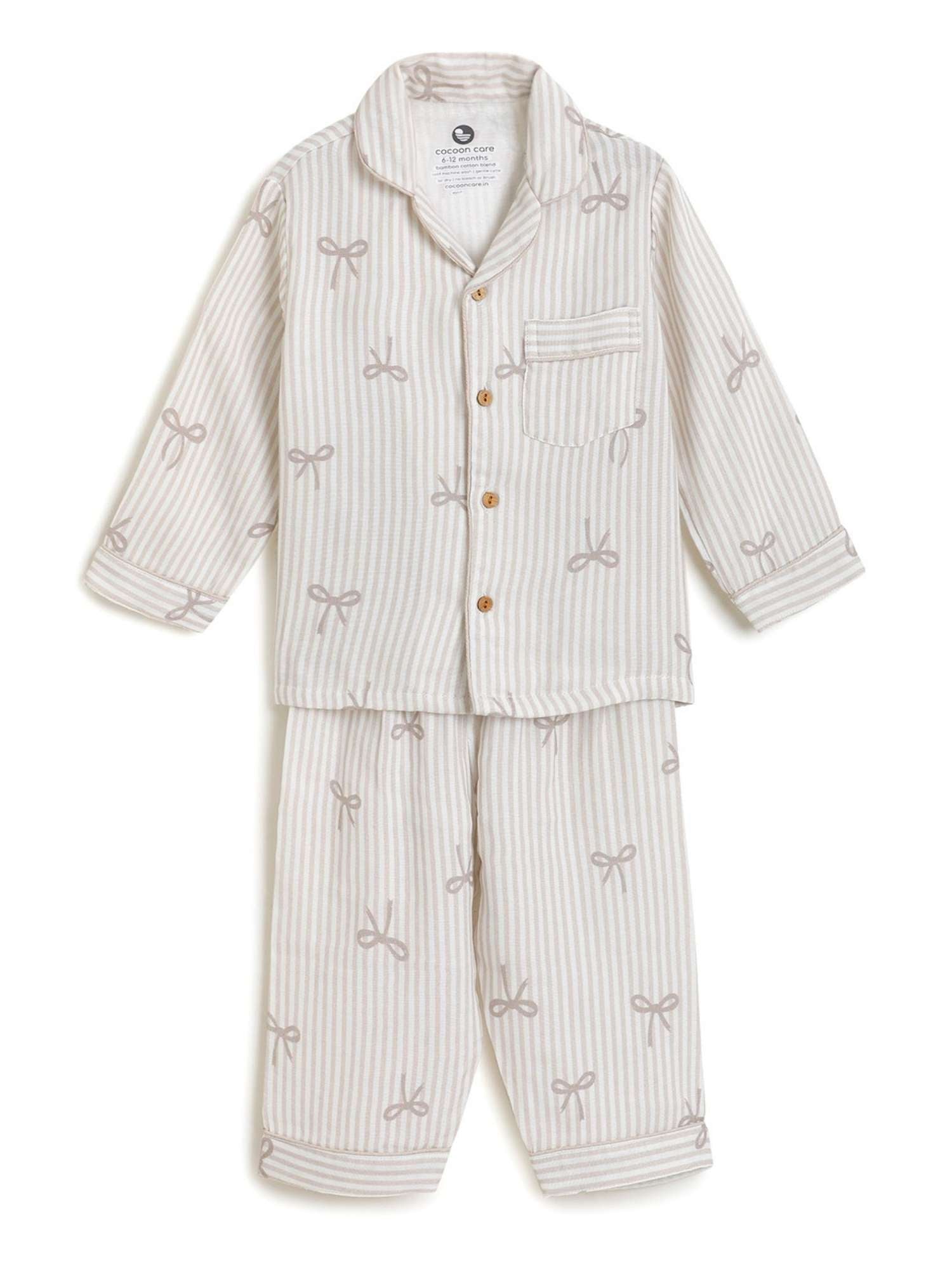 bamboo muslin nightsuit set