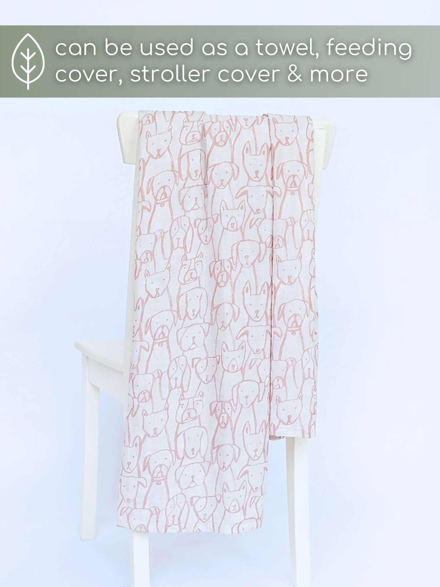 bamboo muslin swaddle - into the wild