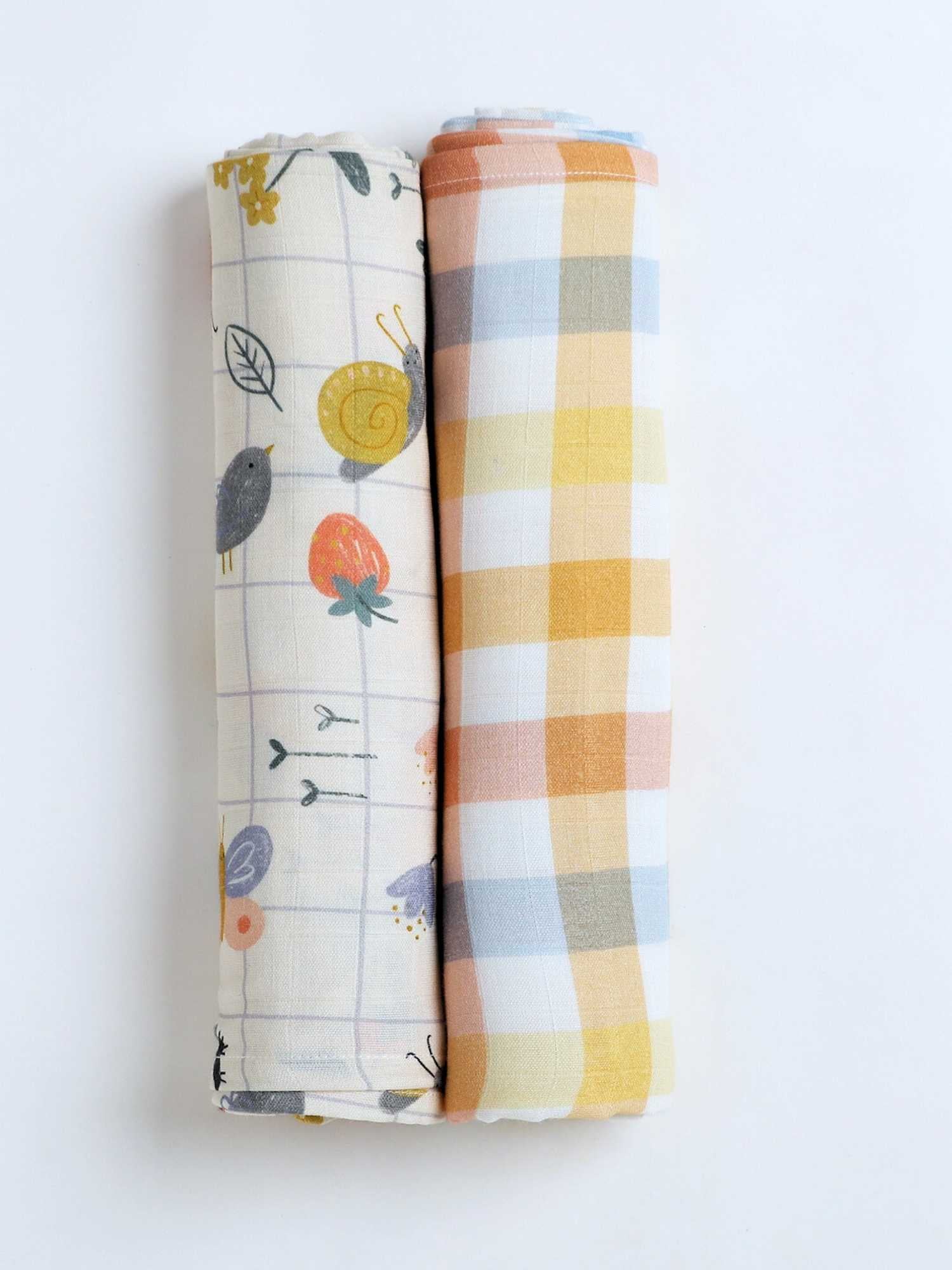 bamboo muslin swaddle pack of 2