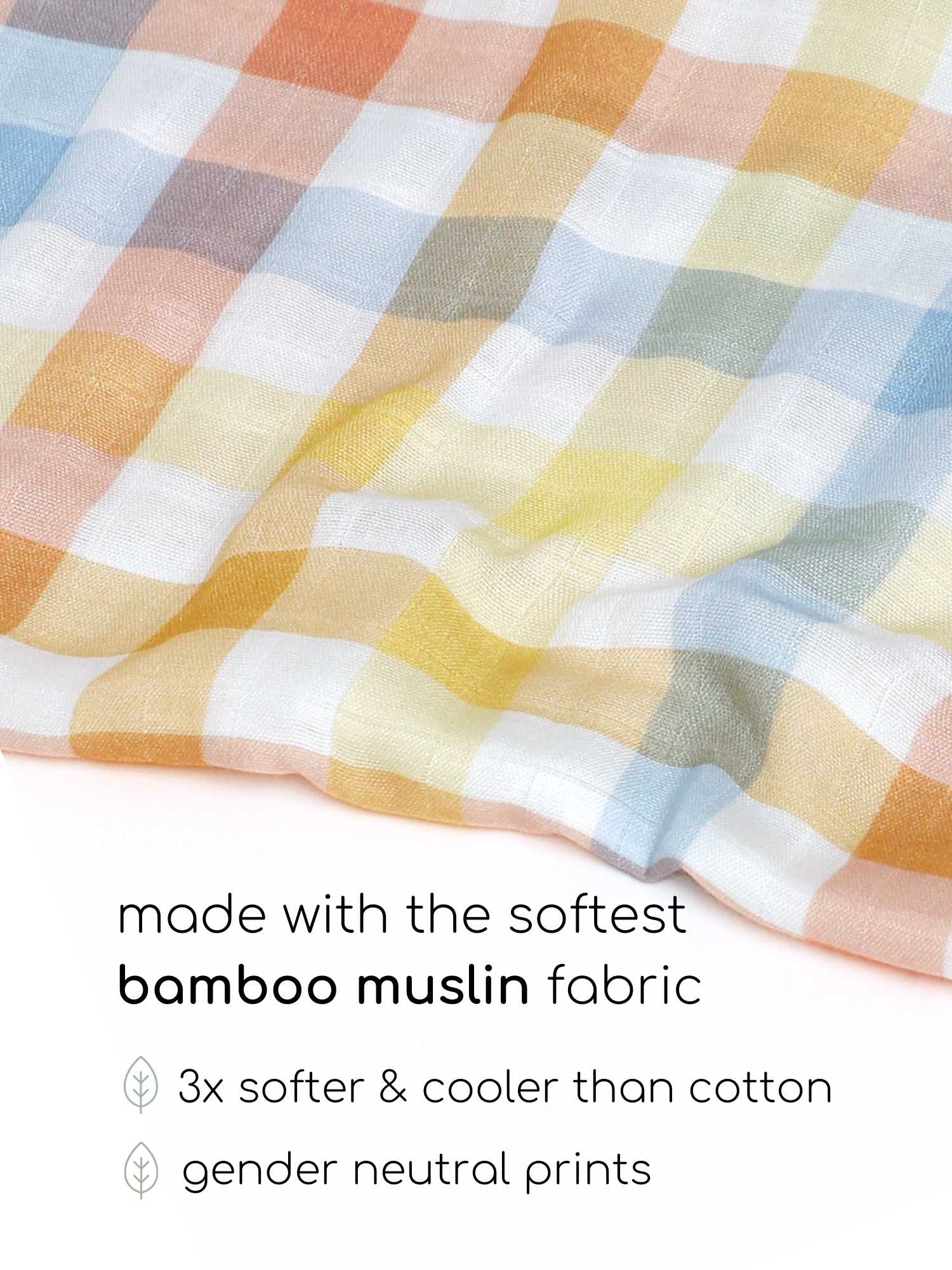 bamboo muslin swaddle pack of 2
