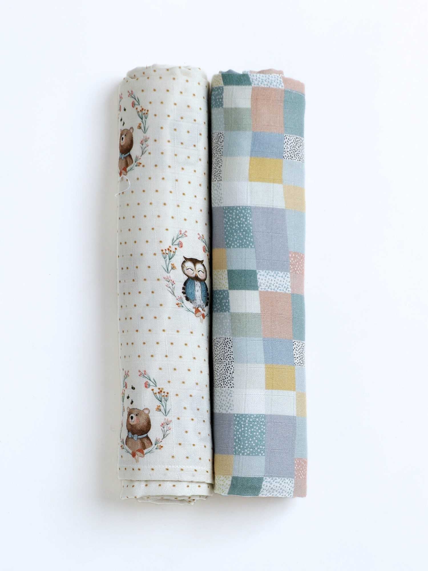 bamboo muslin swaddle pack of 2