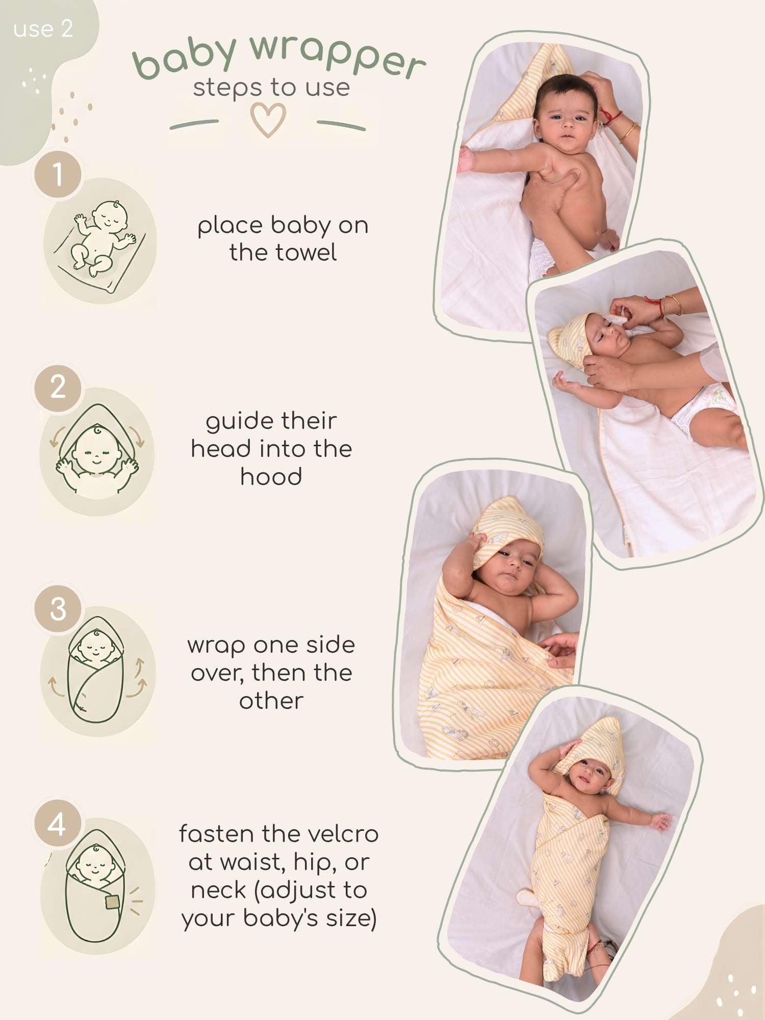 bamboo muslin 3-in-1 multi wrap towel